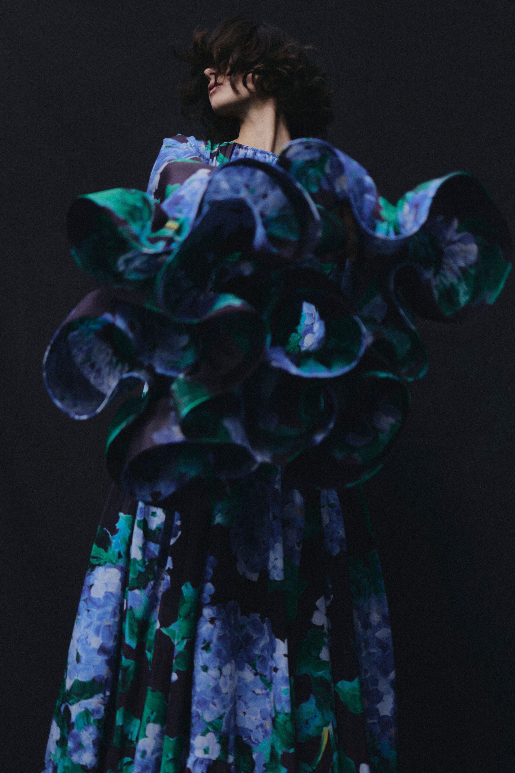 floral silk sleeveless maxi dress