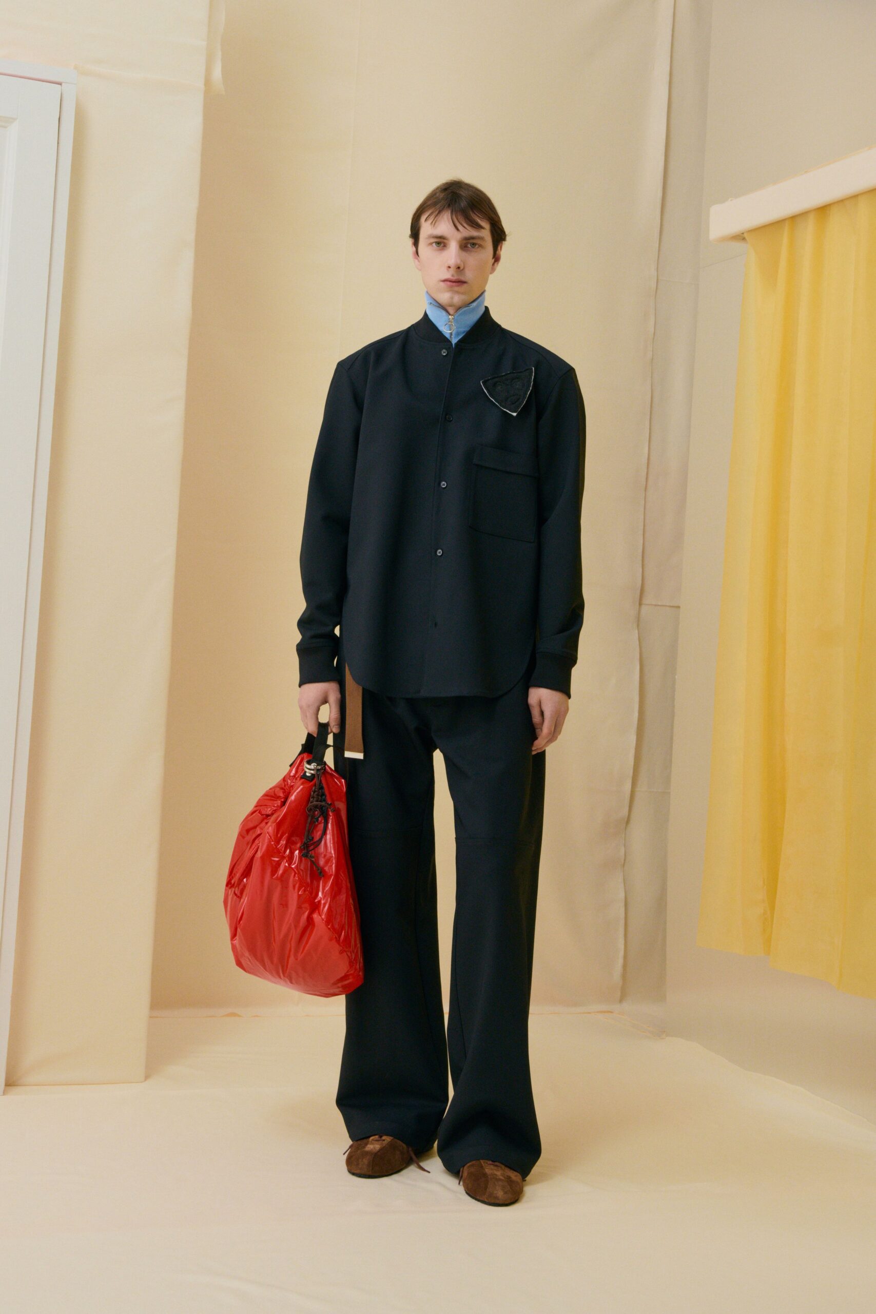 black relaxed shirt and pants