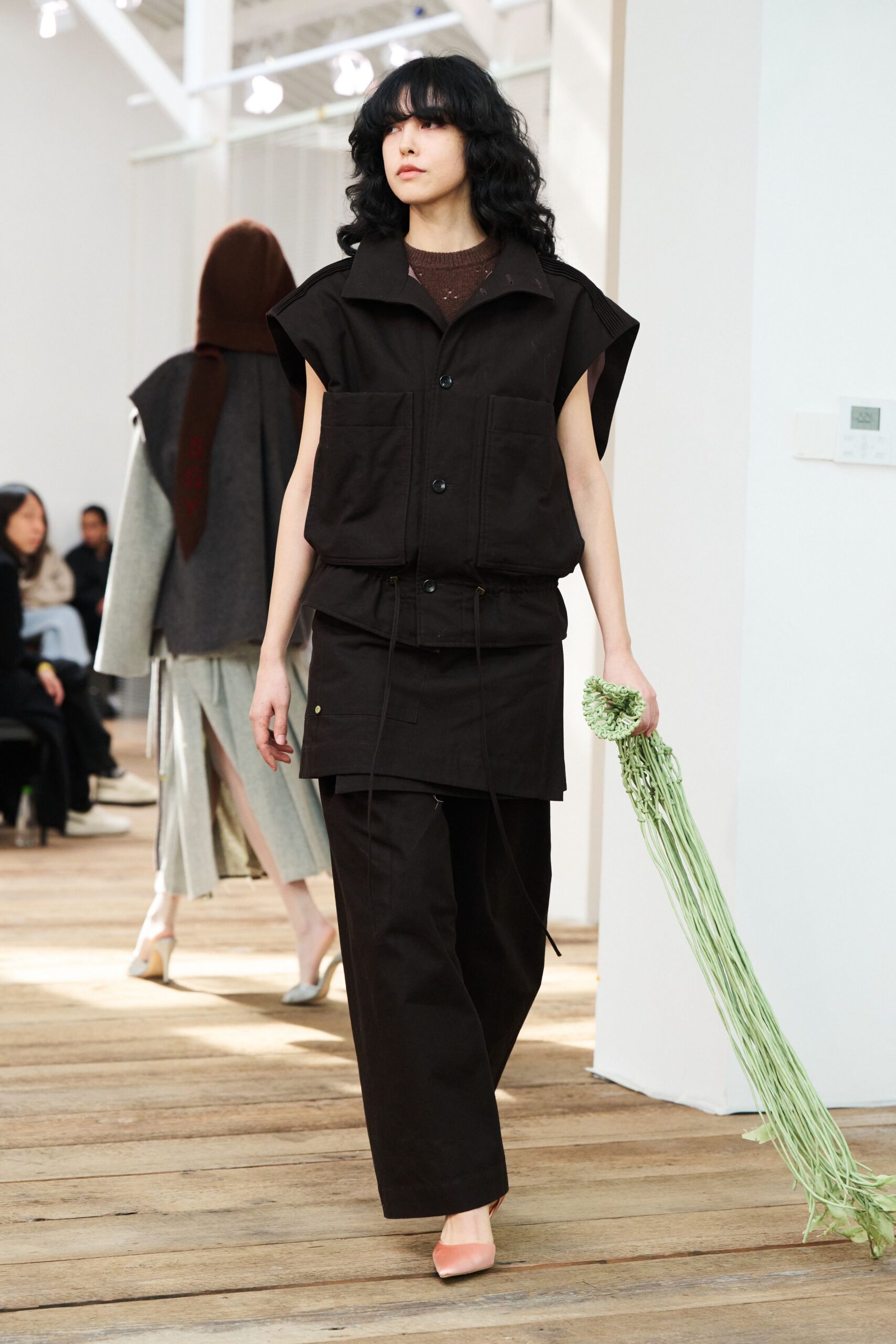 black relaxed top and pants