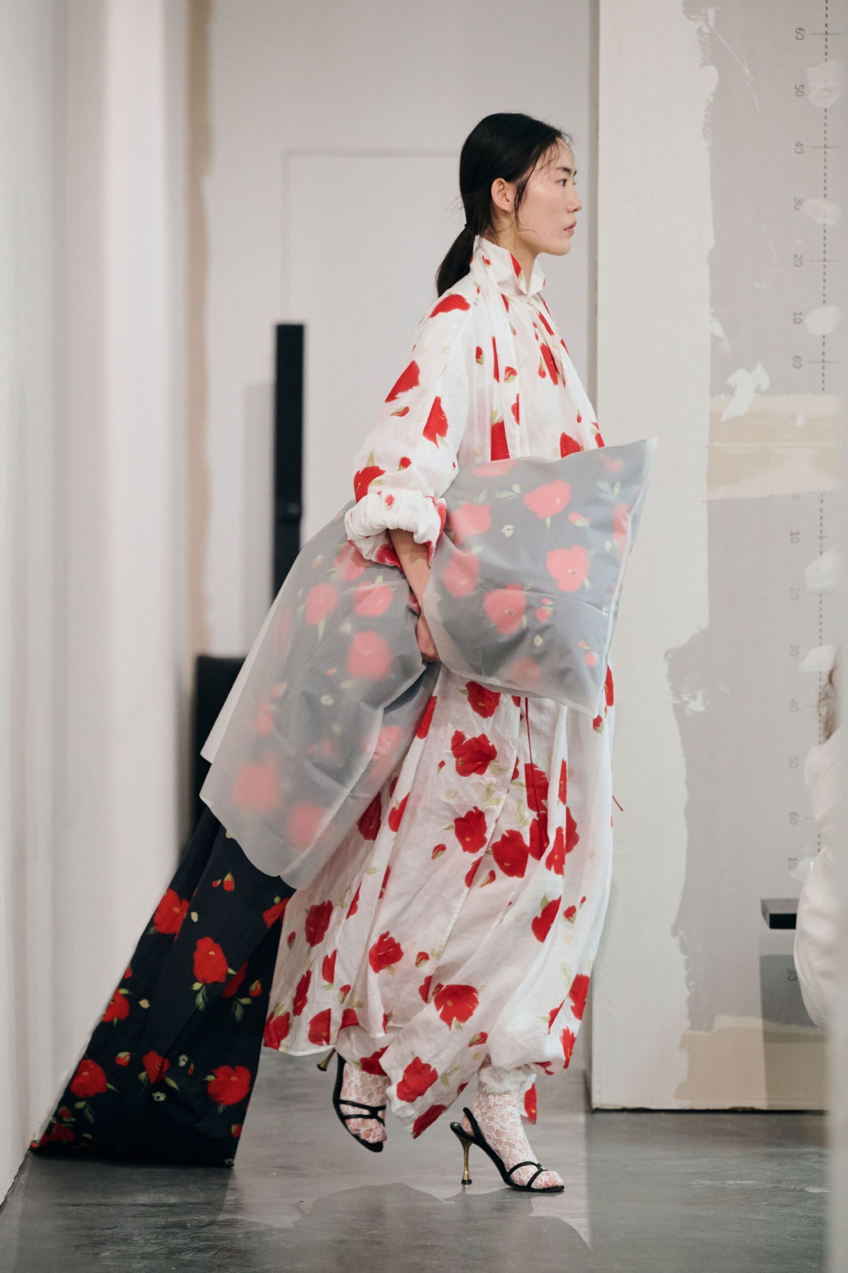 floral maxi dress with heels