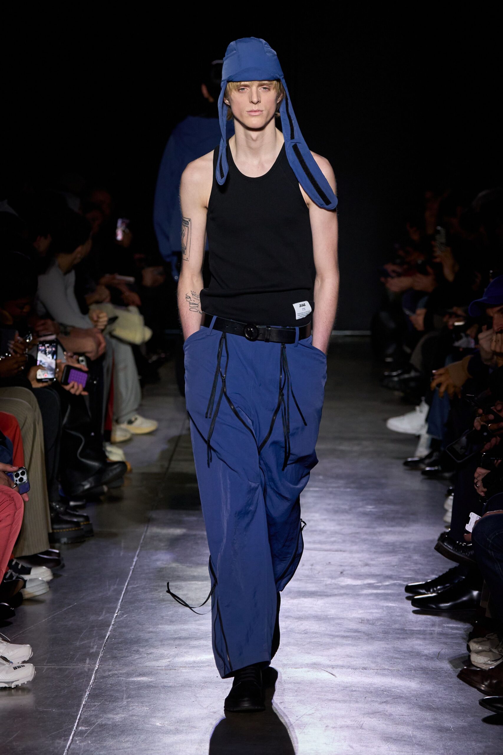 blue relaxed cargo pants