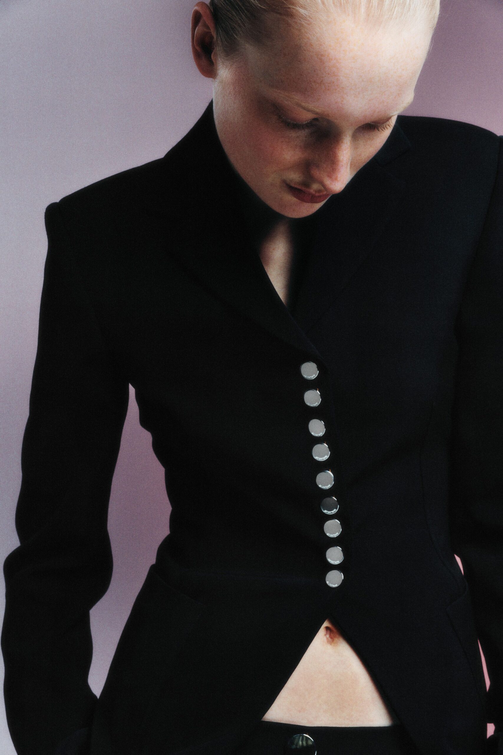 black tailored blazer