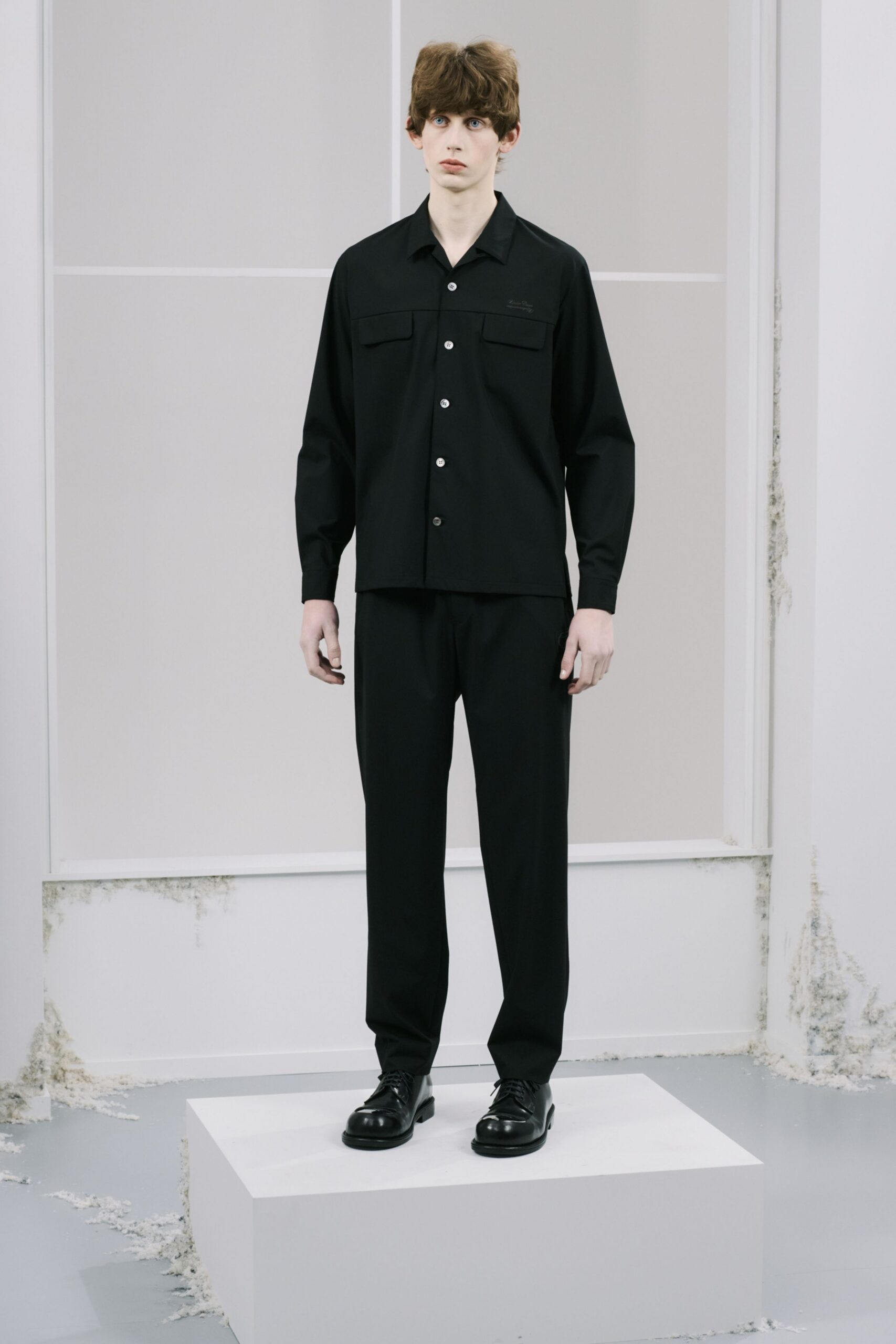 black relaxed shirt and pants