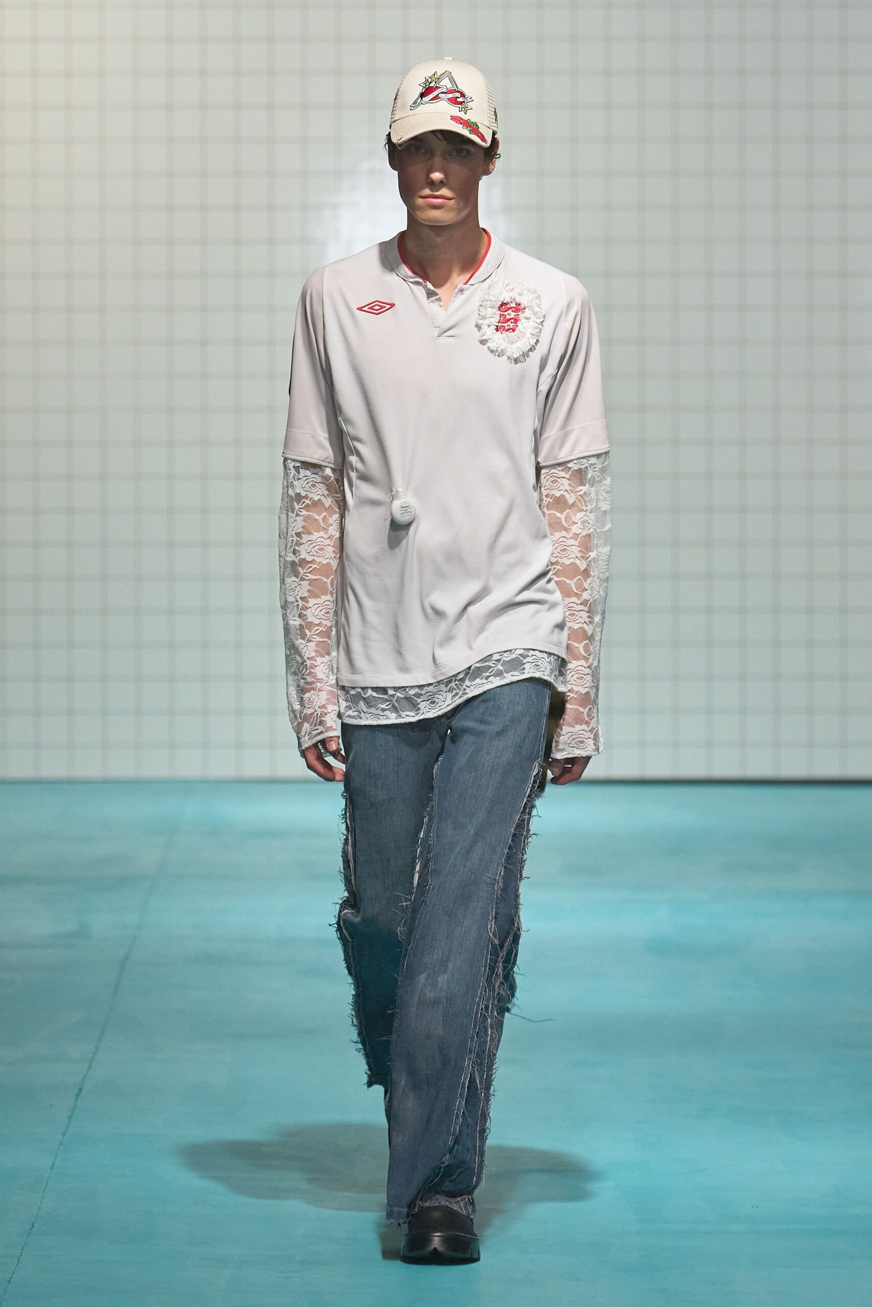 white cotton long-sleeve collared relaxed layered shirt