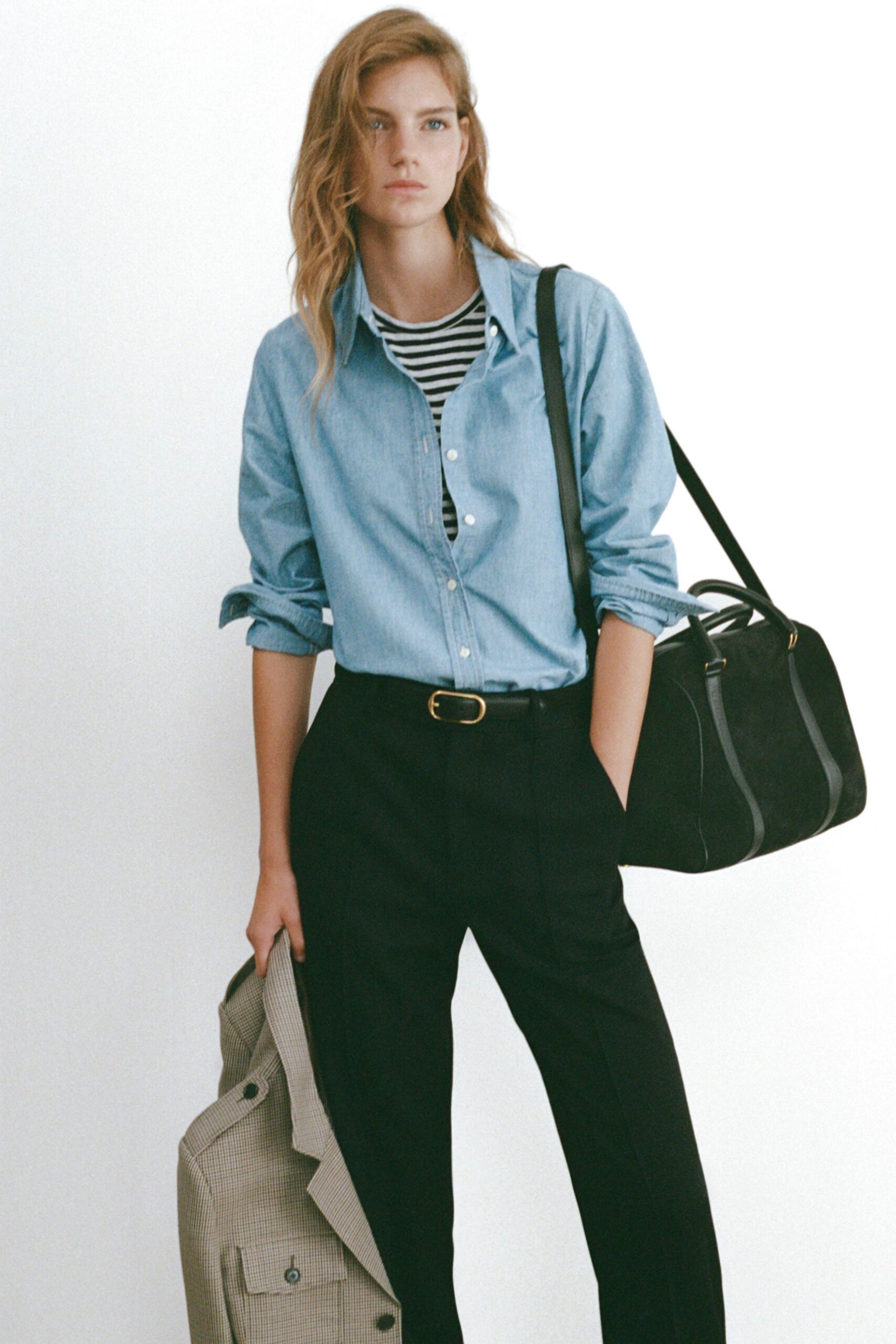 beige cotton long-sleeve collared structured jacket
