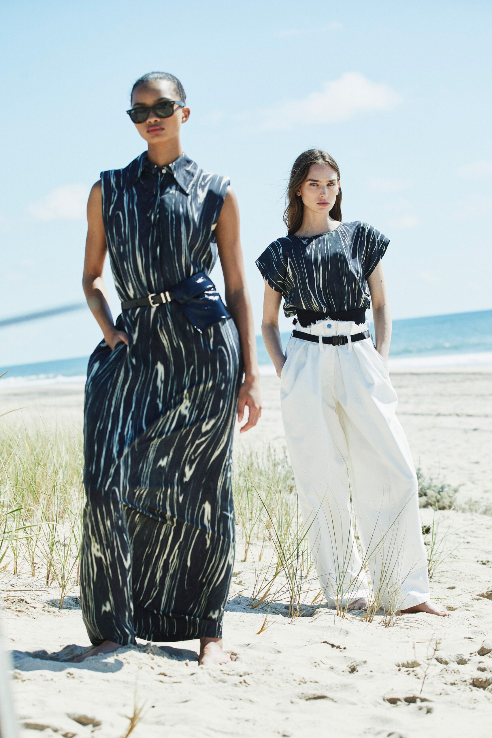 black cotton collared sleeveless fitted printed maxi dress