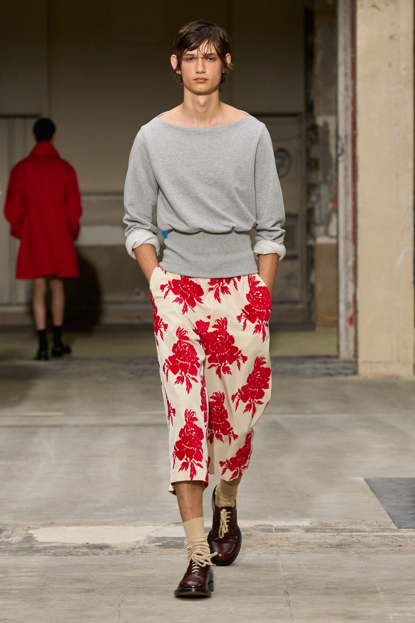 white cotton fitted flared midi skirt