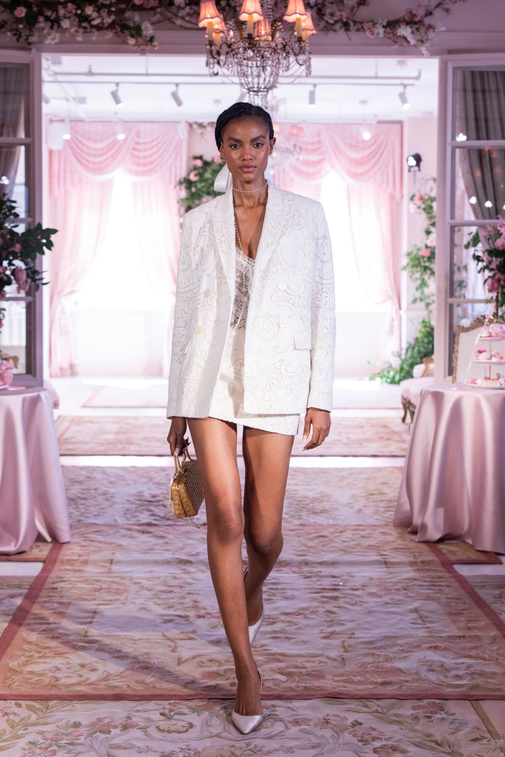 white silk fitted short shorts