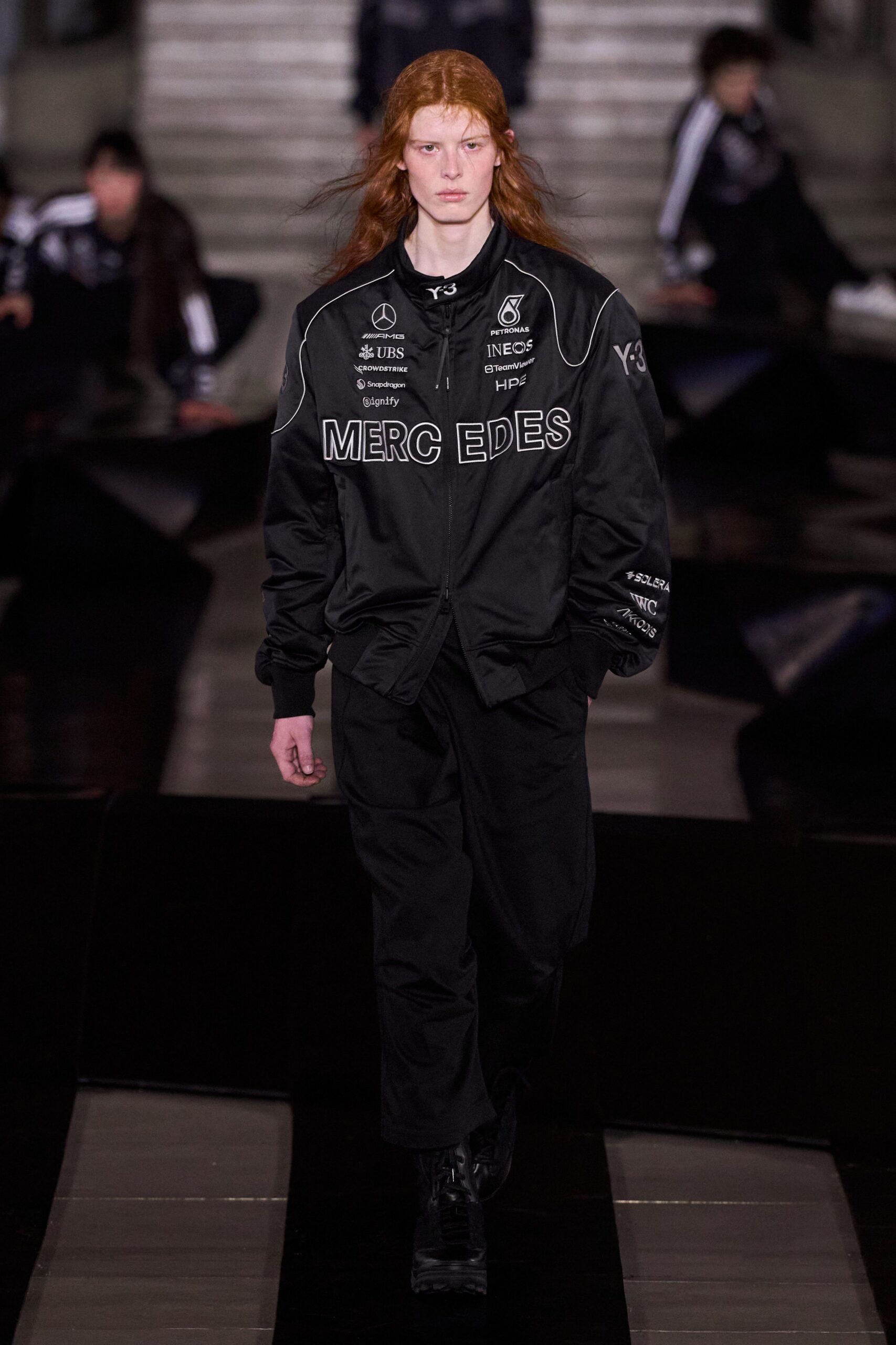 black relaxed jacket and pants
