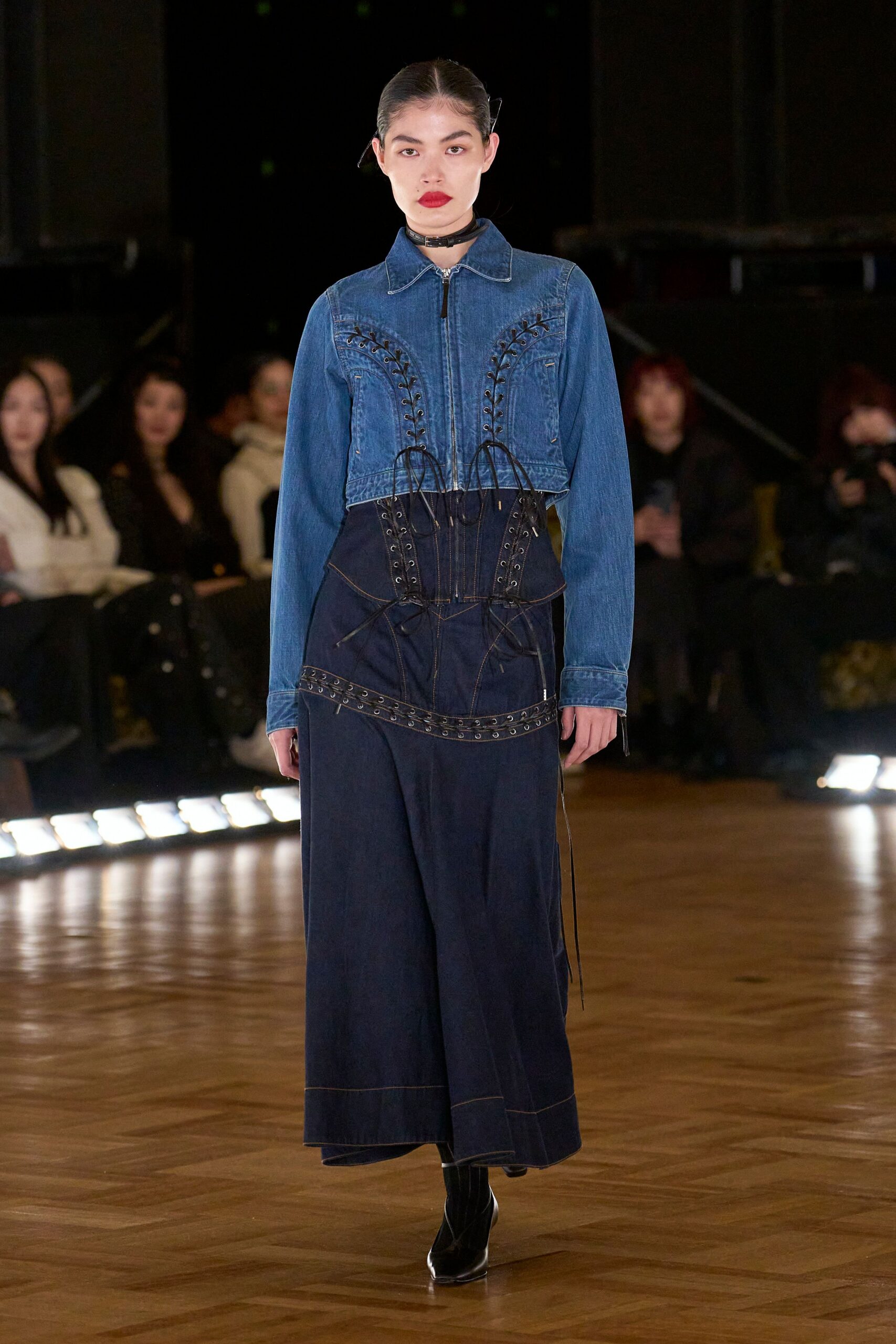 blue denim shirt and pants