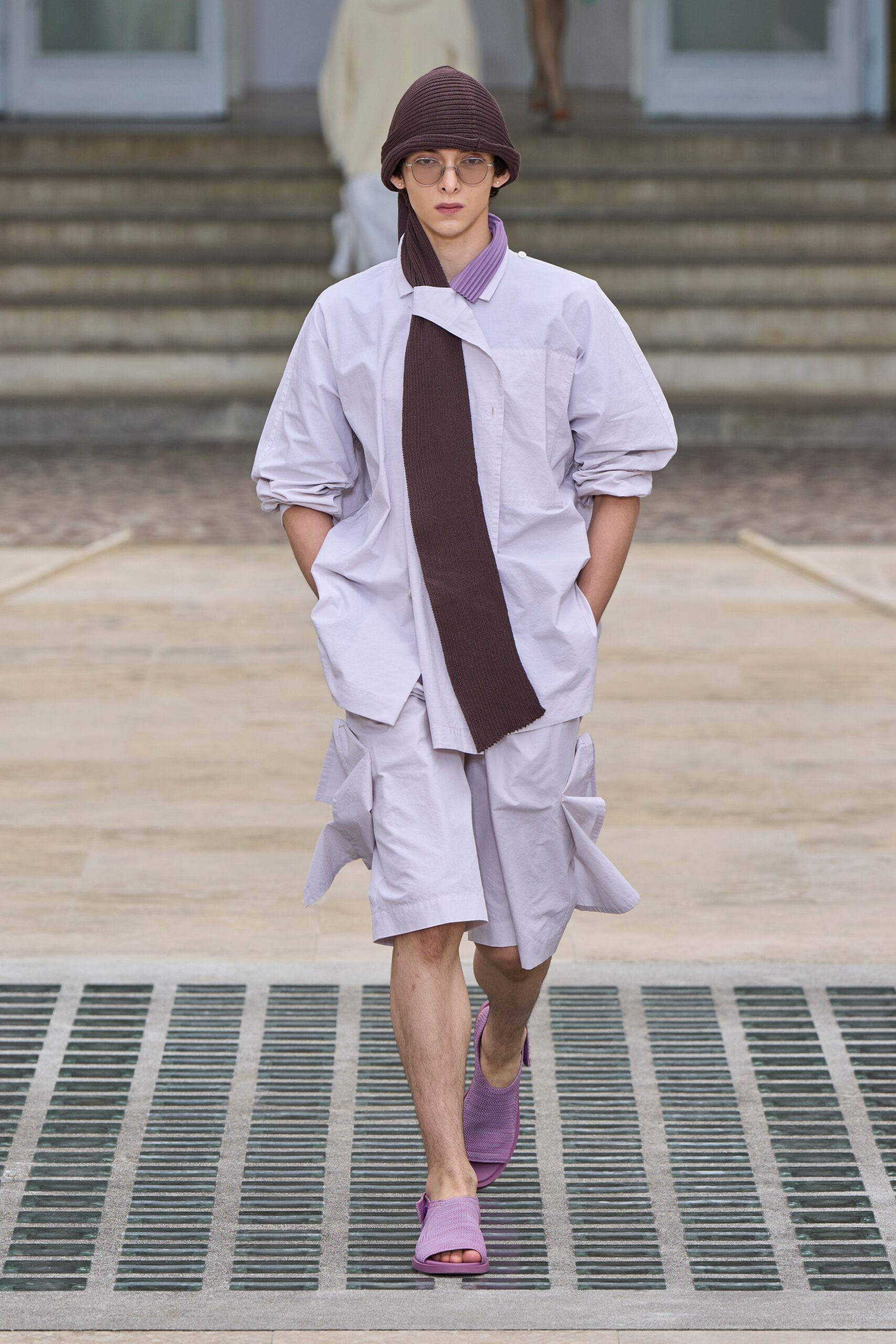 relaxed white shirt and shorts