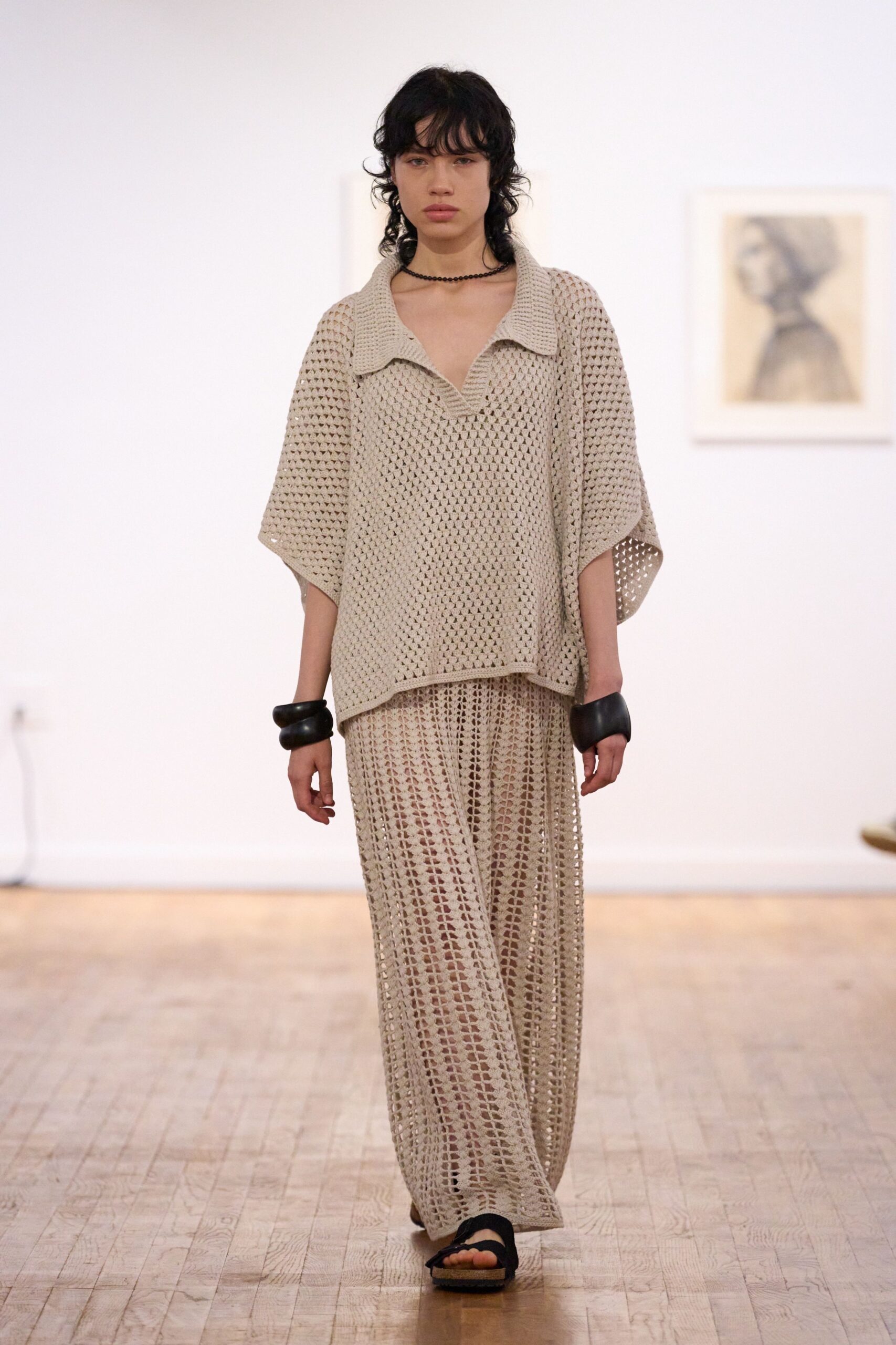 beige relaxed top and pants