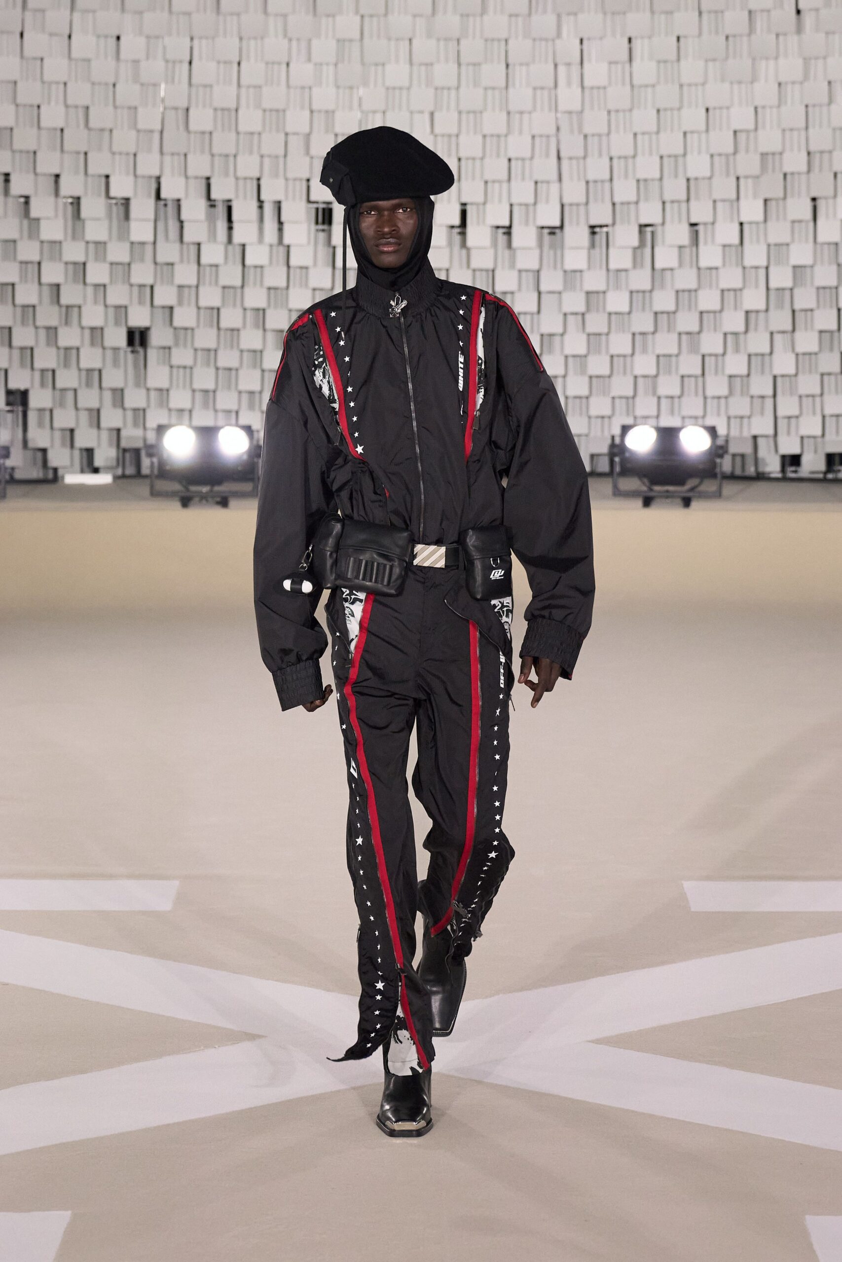 black relaxed jacket and pants