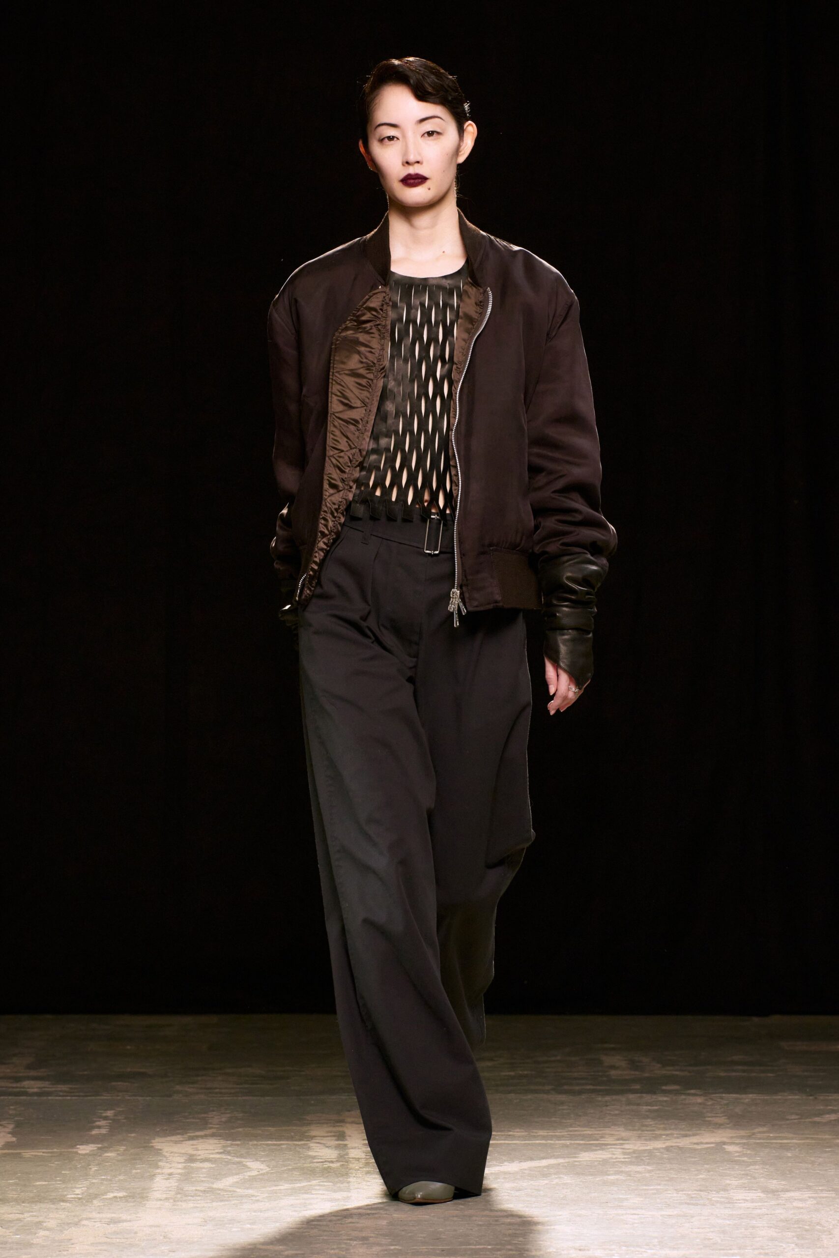 black relaxed jacket and pants