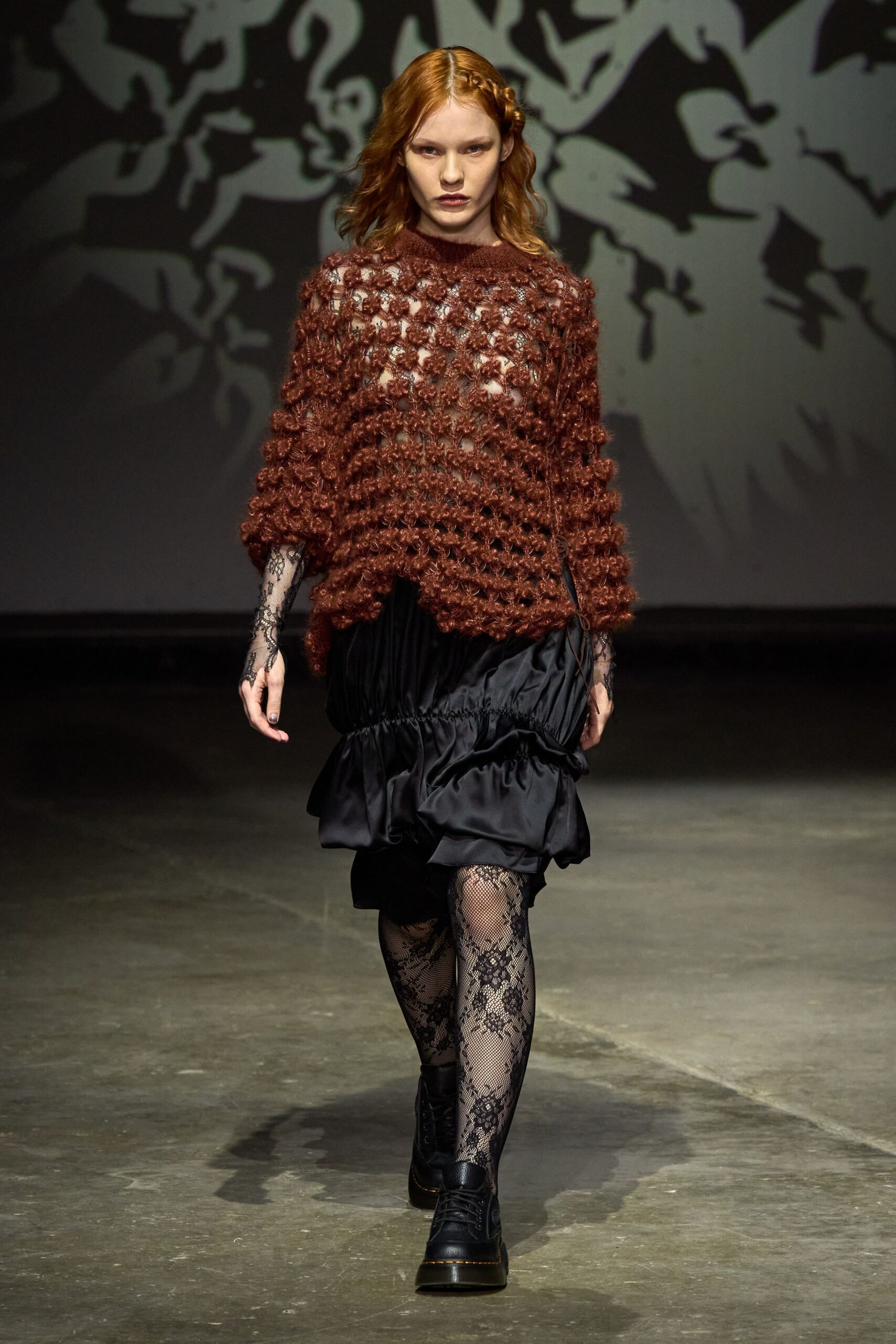 brown crochet sleeveless relaxed layered top