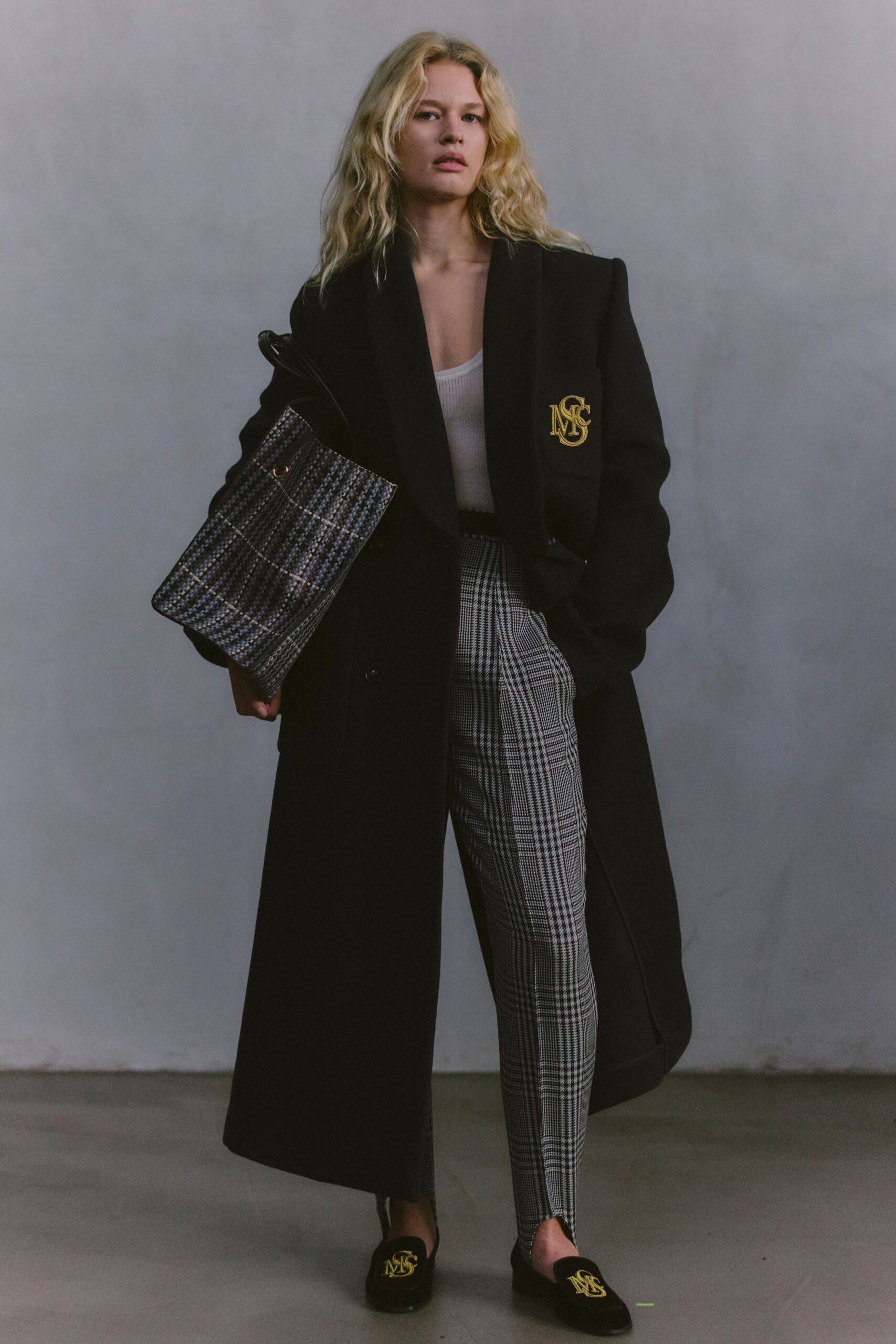 multi cotton checked bag
