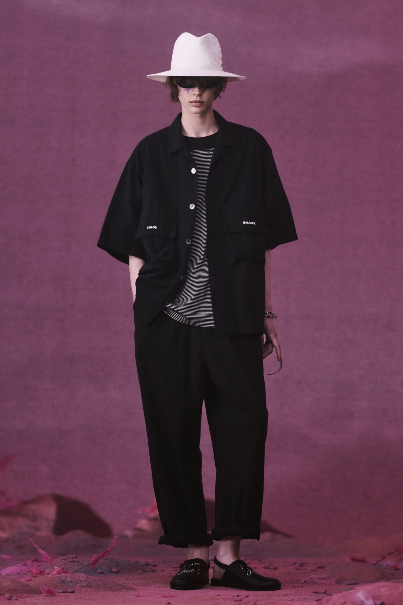black relaxed shirt and pants