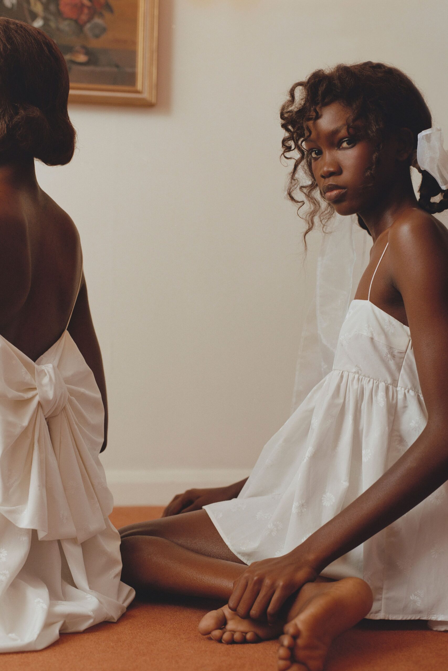 white sleeveless relaxed dress