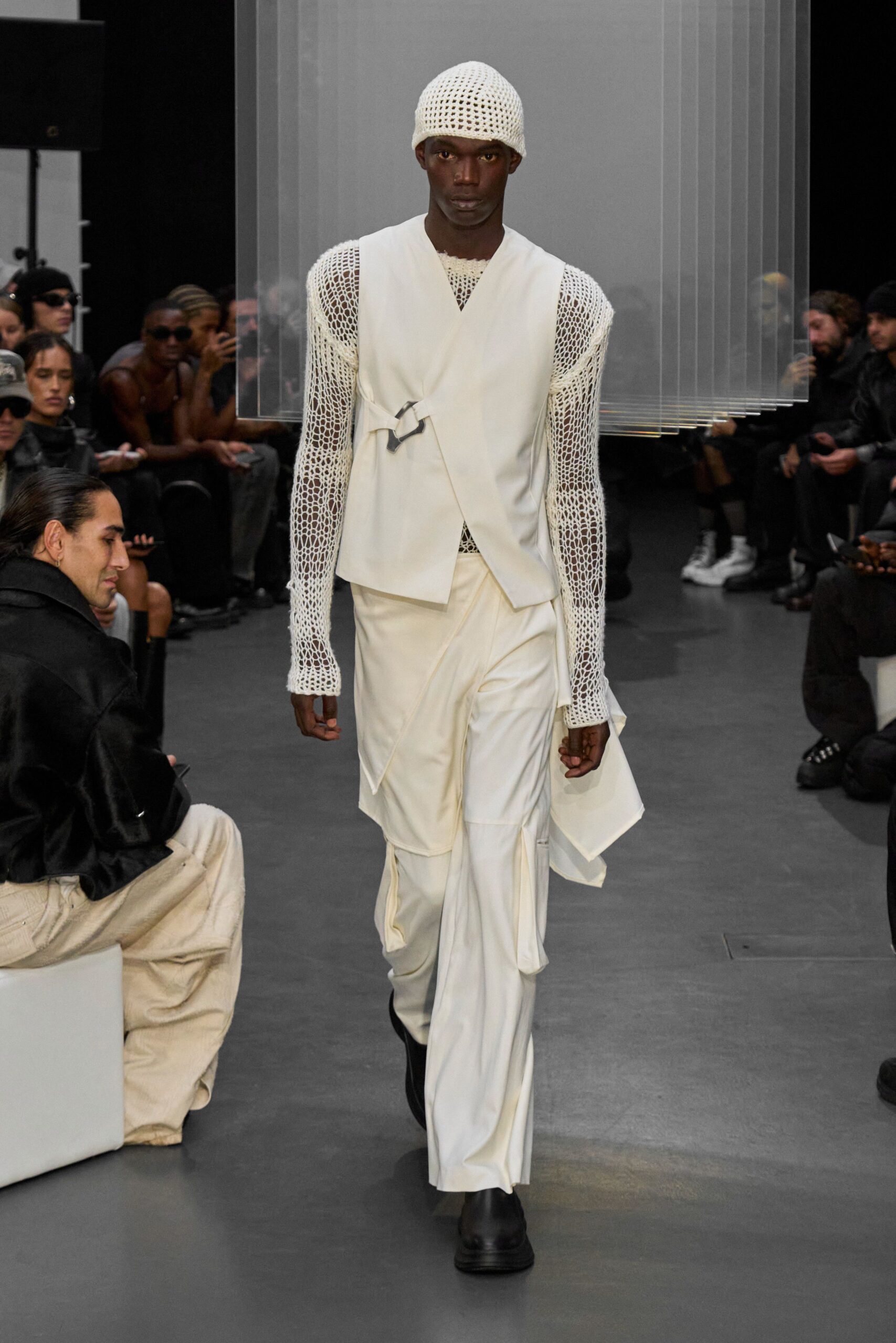 white cotton relaxed flared pants