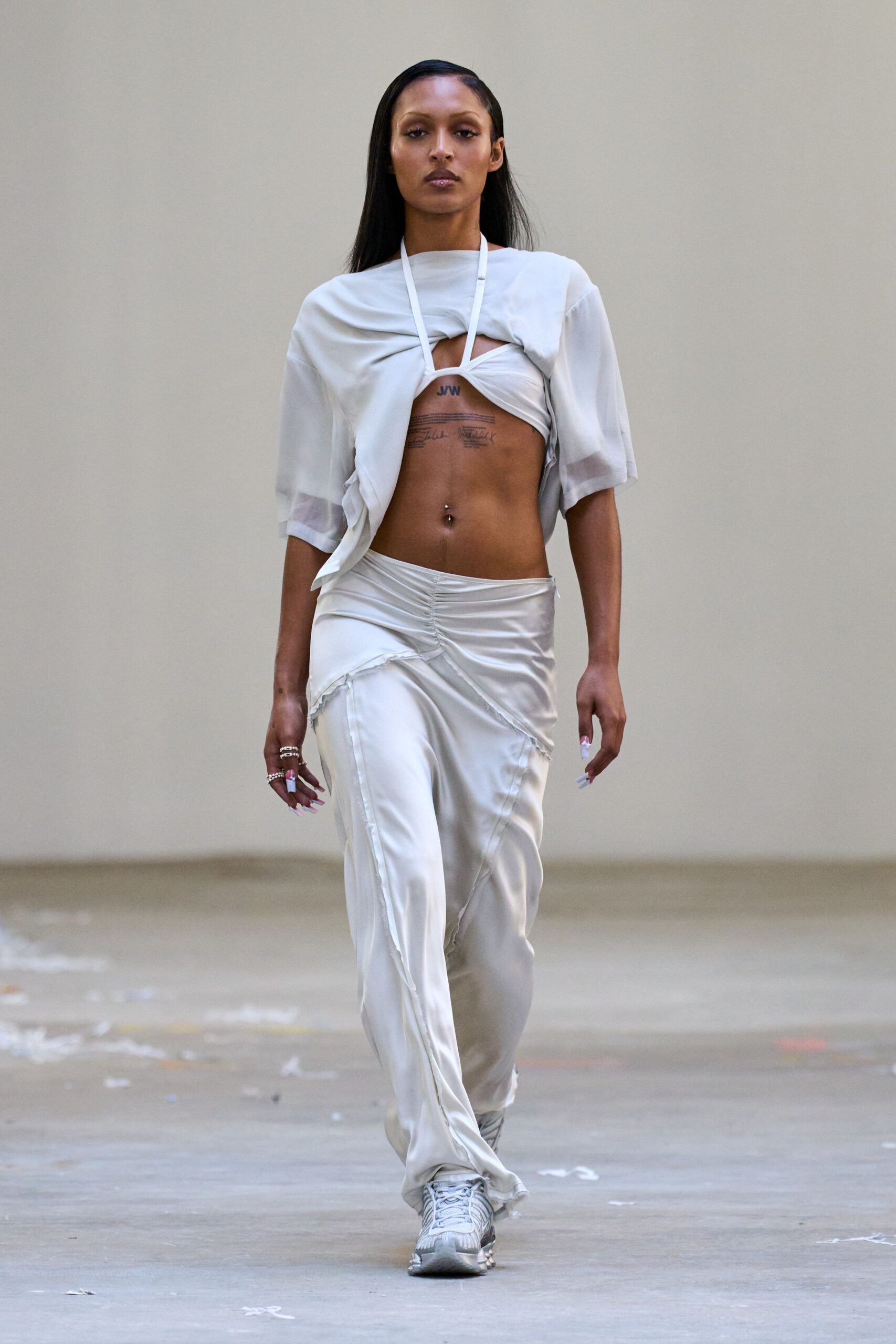 white mesh shoes