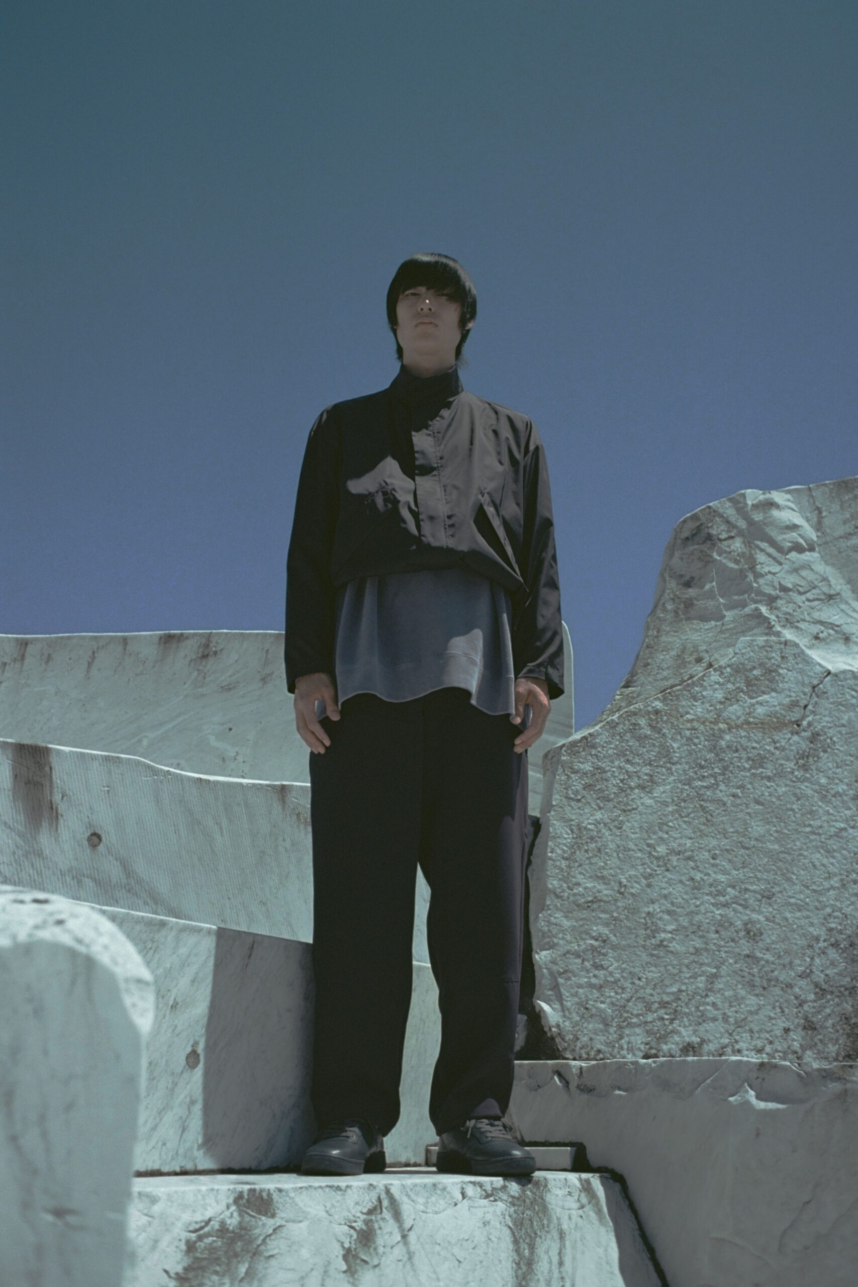 black relaxed shirt and pants
