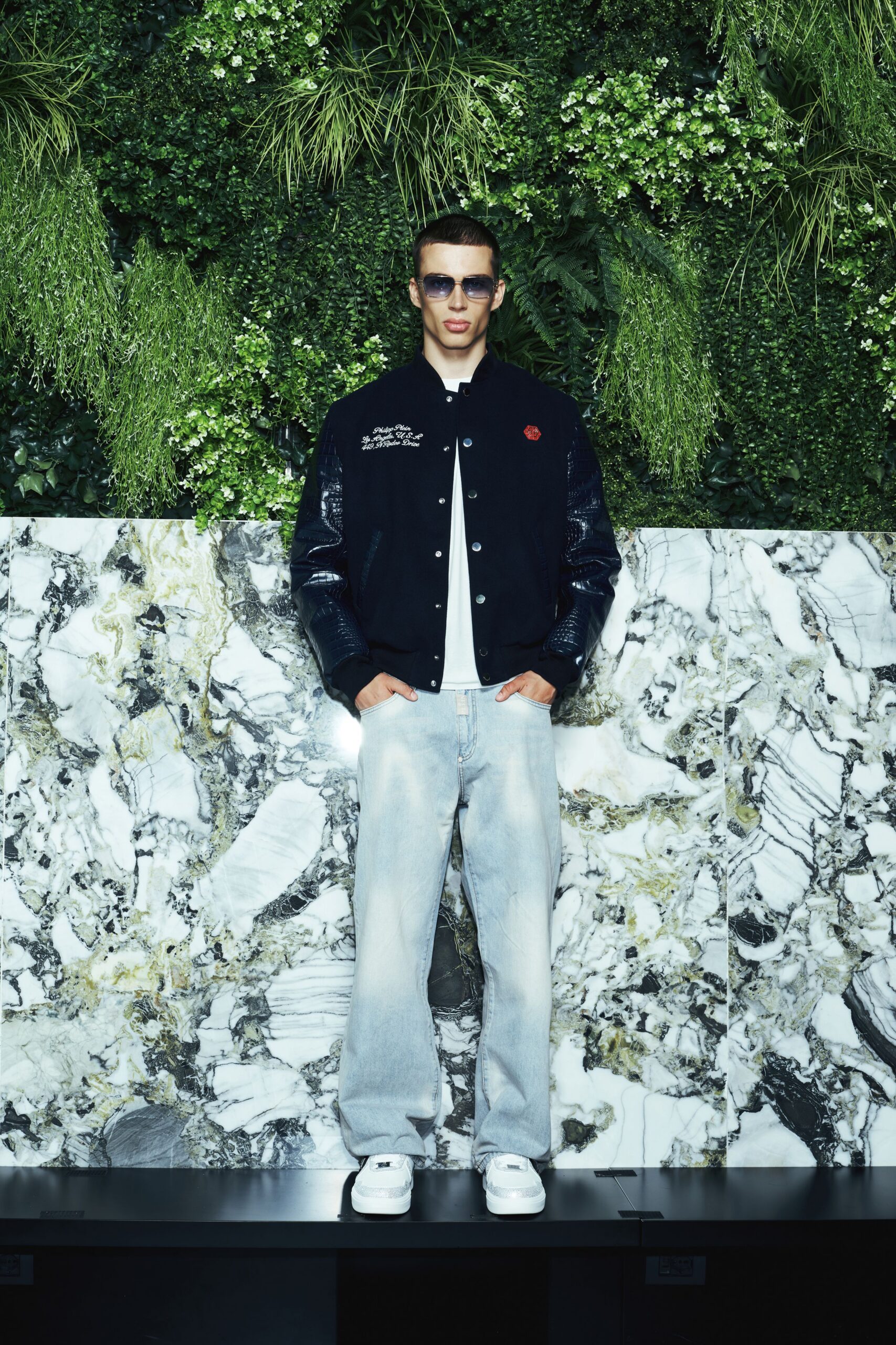 black vinyl sunglasses