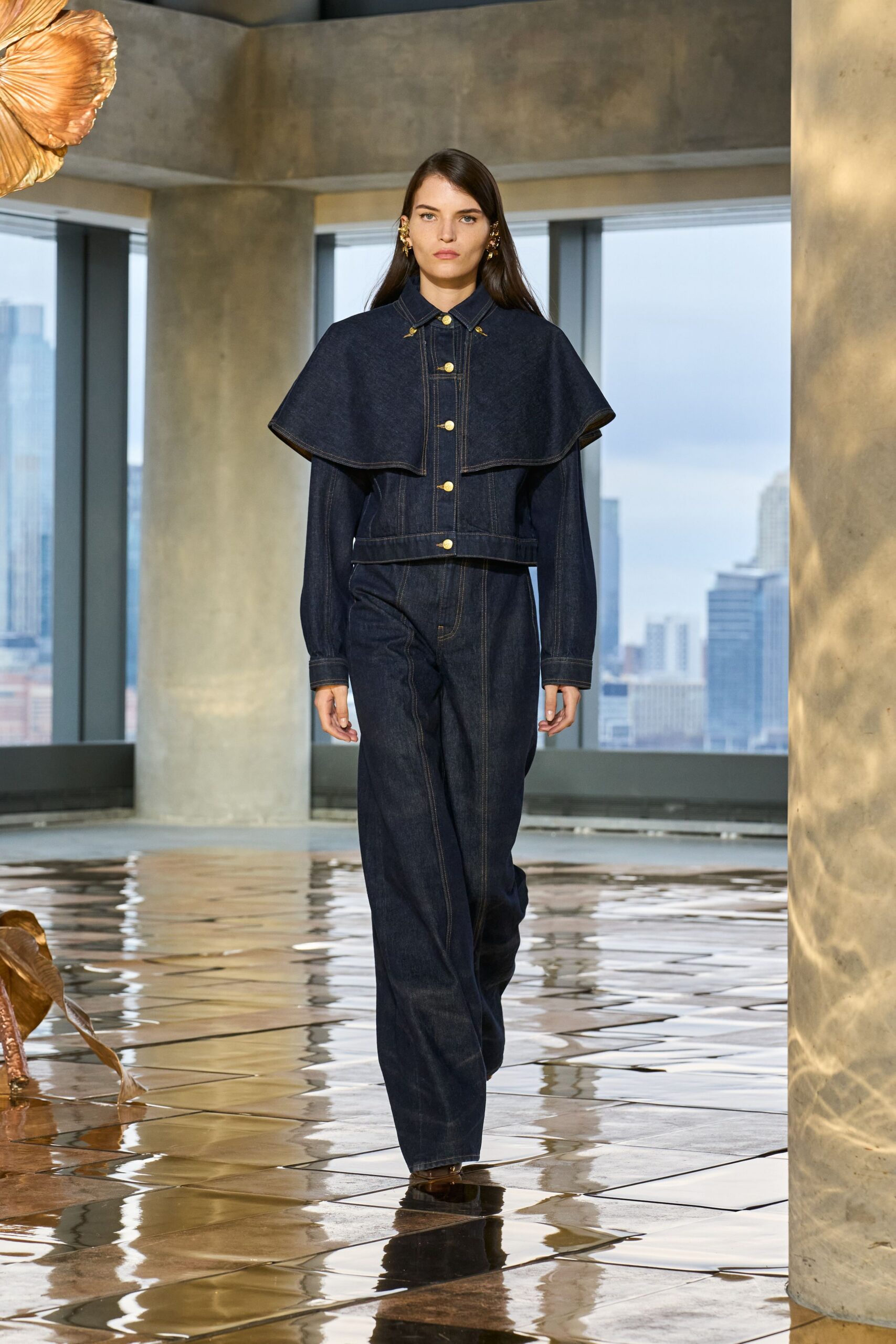 blue denim jacket and pants