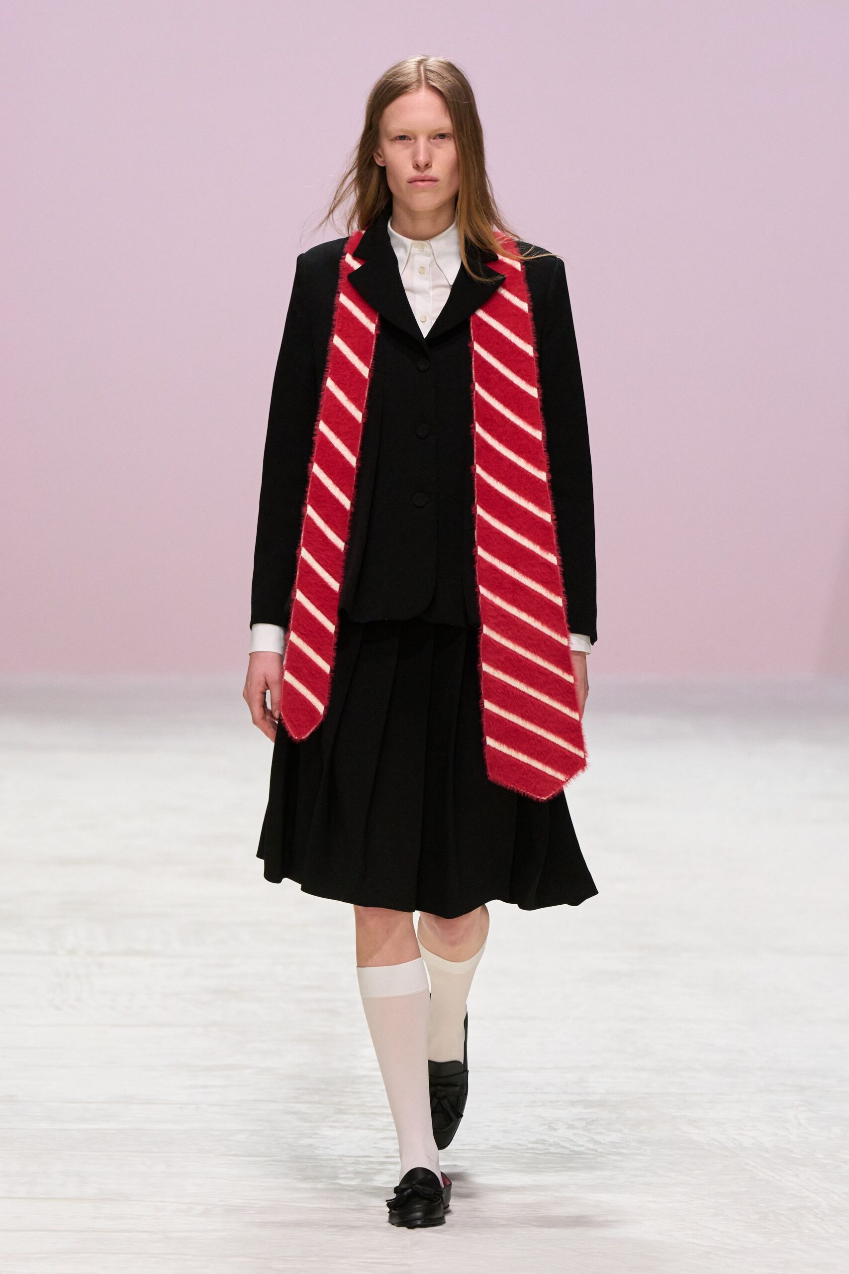 red striped scarf