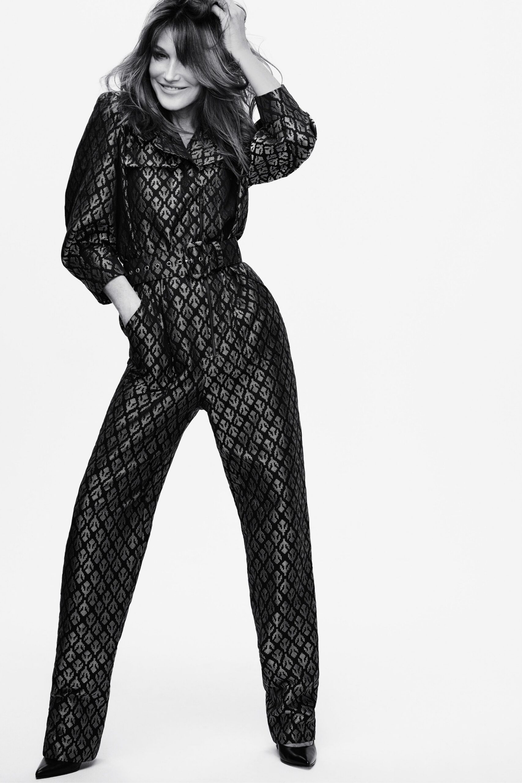 black and gold printed jumpsuit