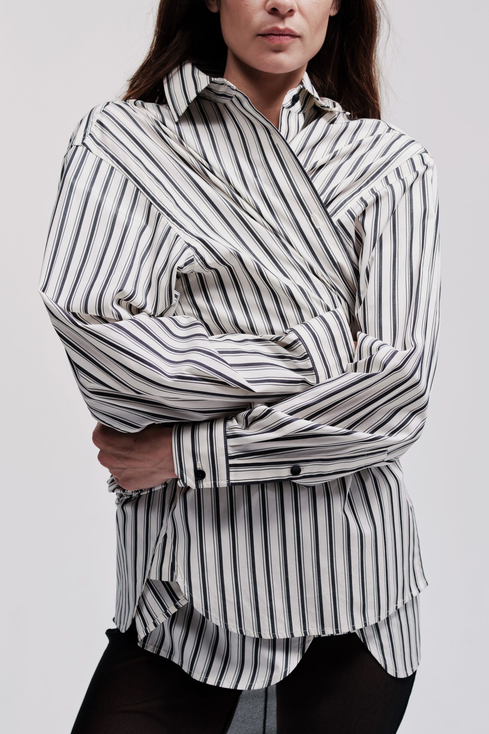 striped relaxed fit shirt
