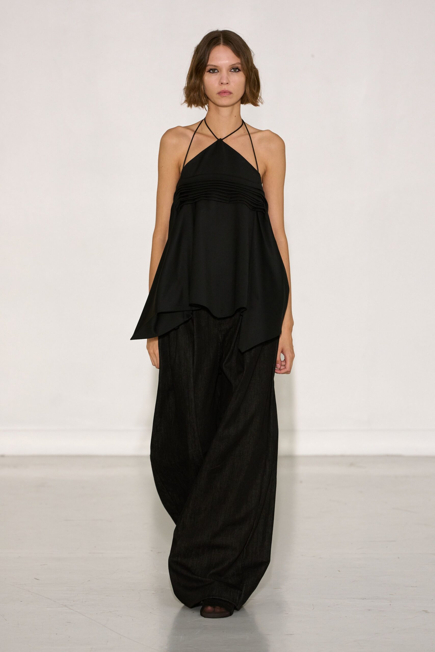 black relaxed top and pants