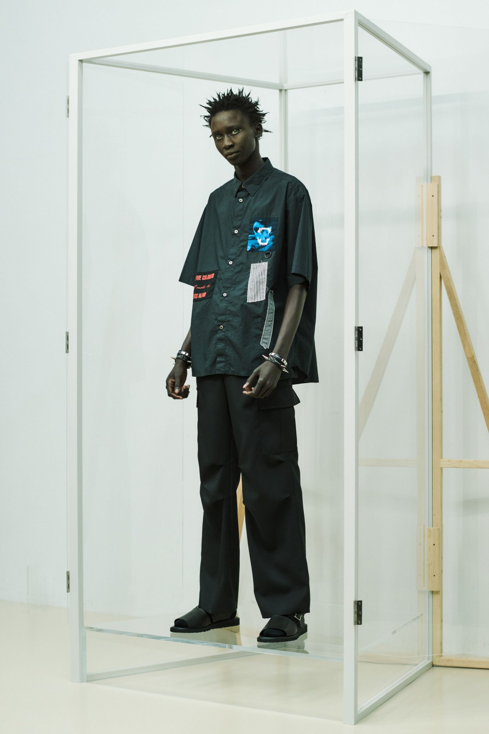 black relaxed shirt and pants