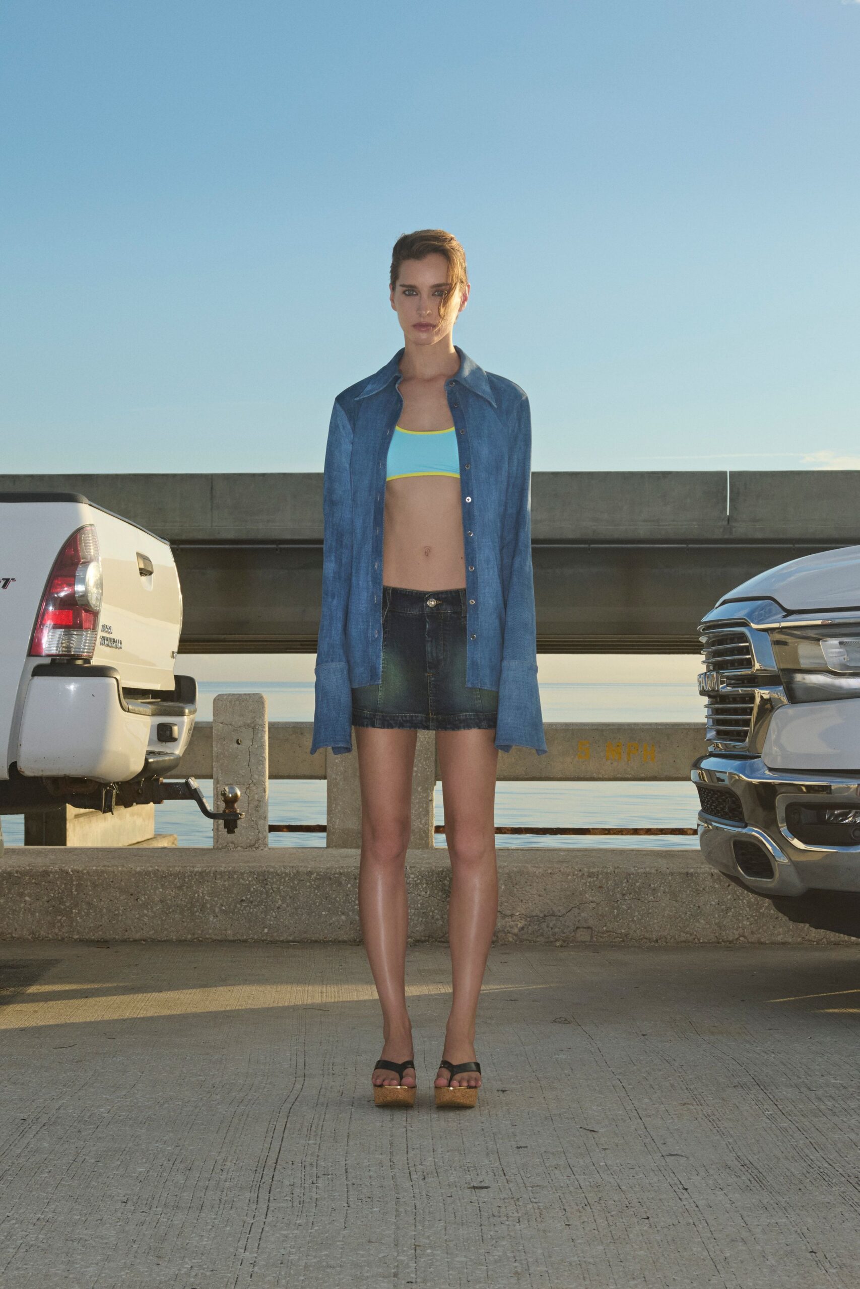 blue denim fitted distressed short shorts
