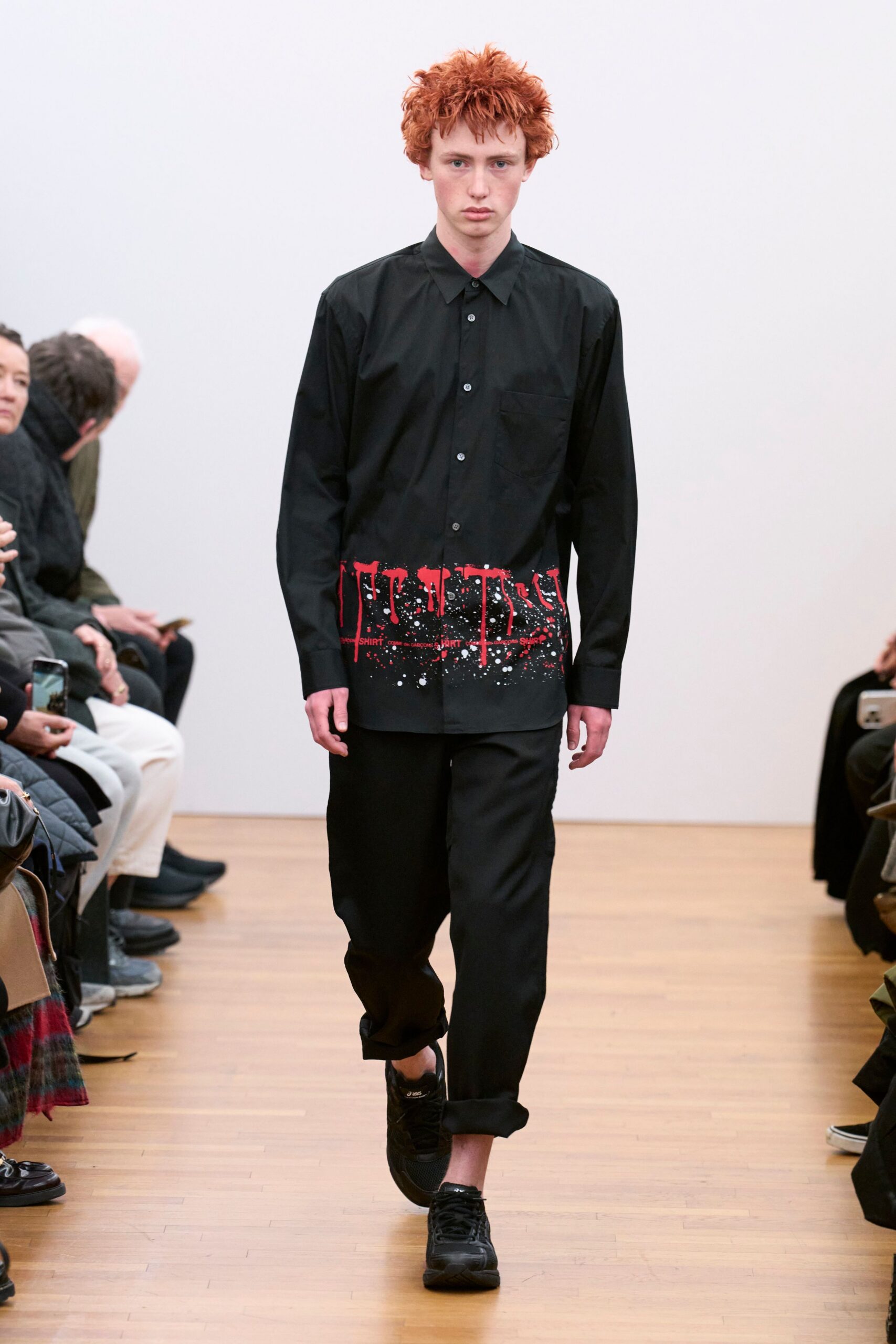 black relaxed shirt and pants