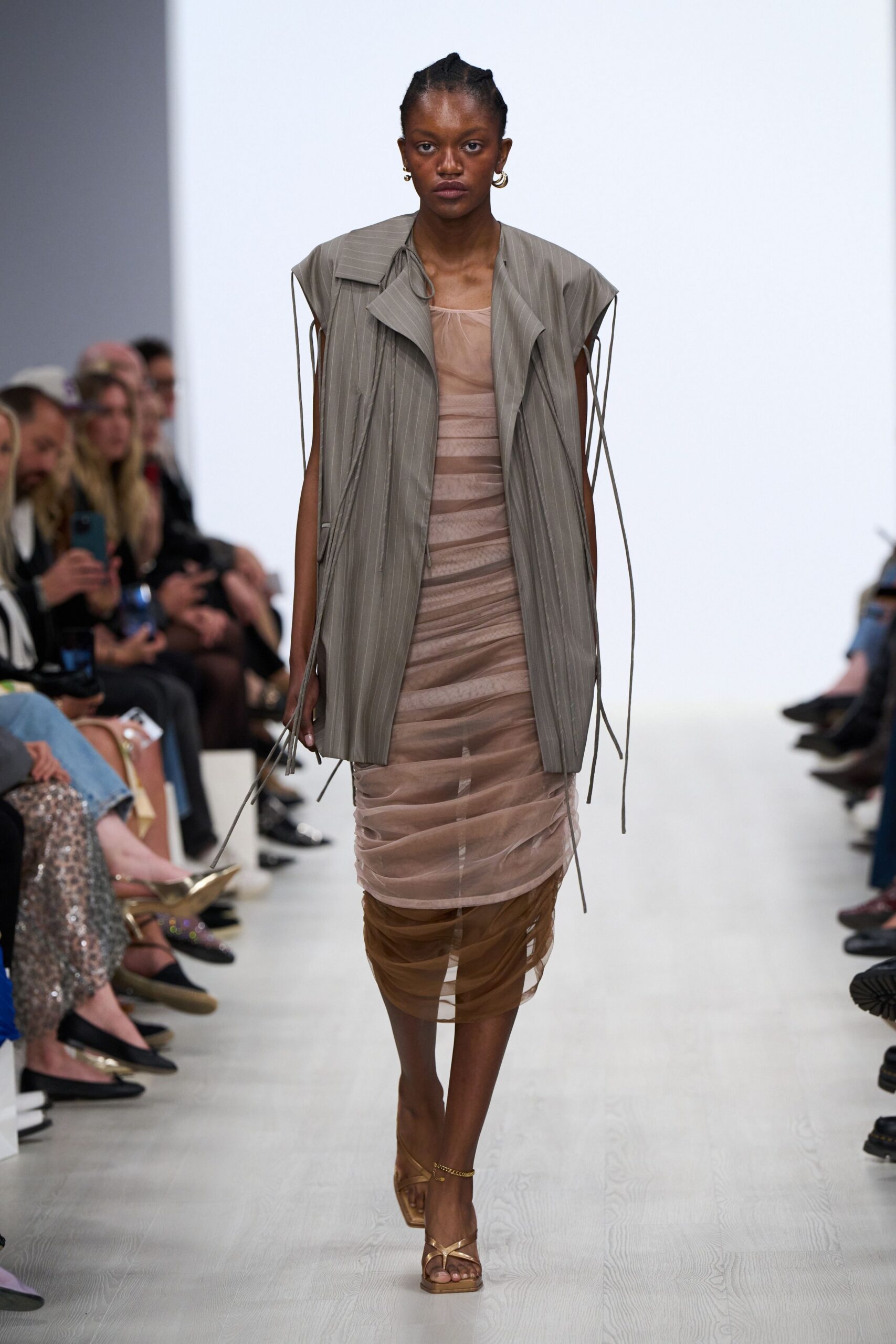 gray cotton long-sleeve relaxed layered jacket
