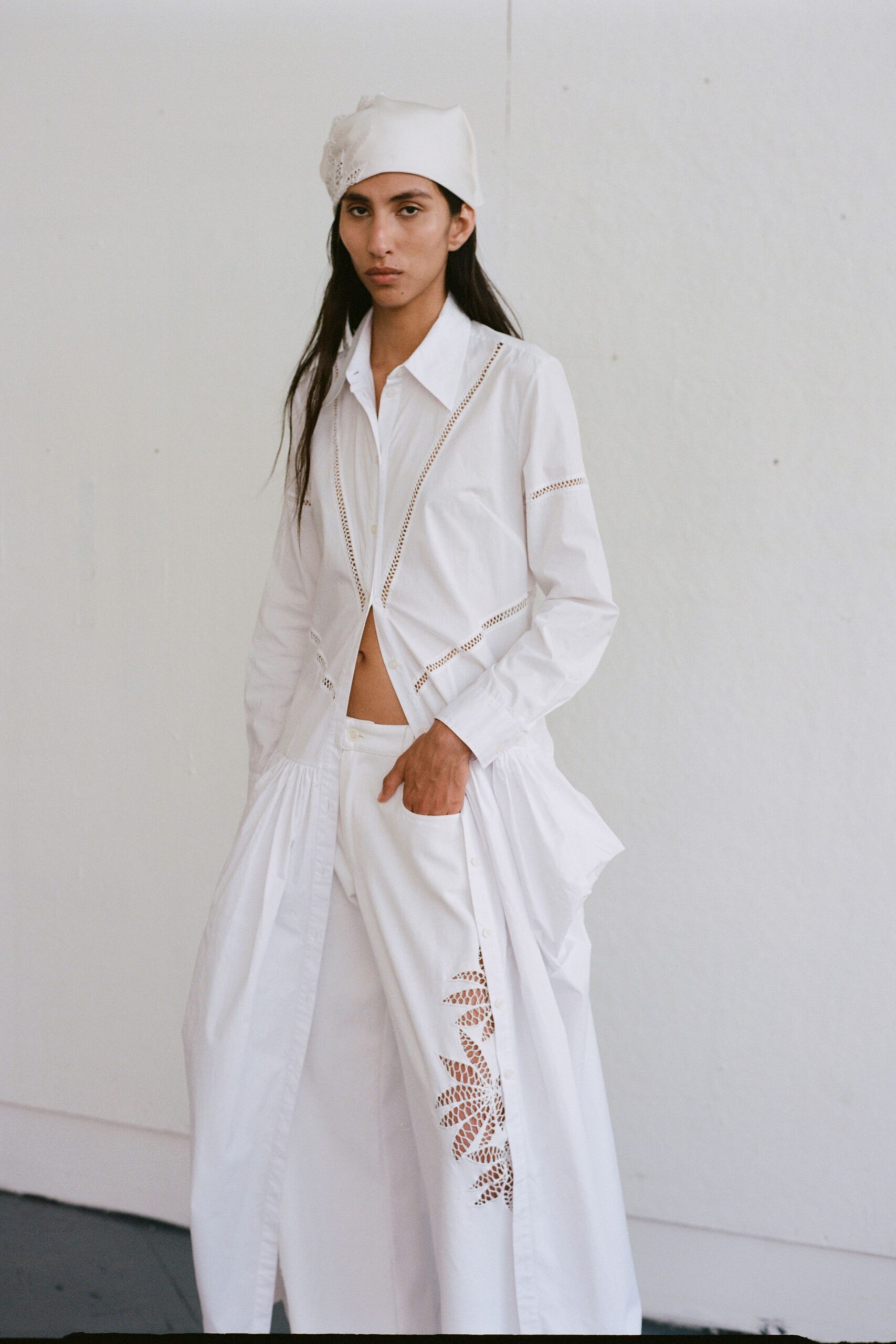 white shirt and pants outfit