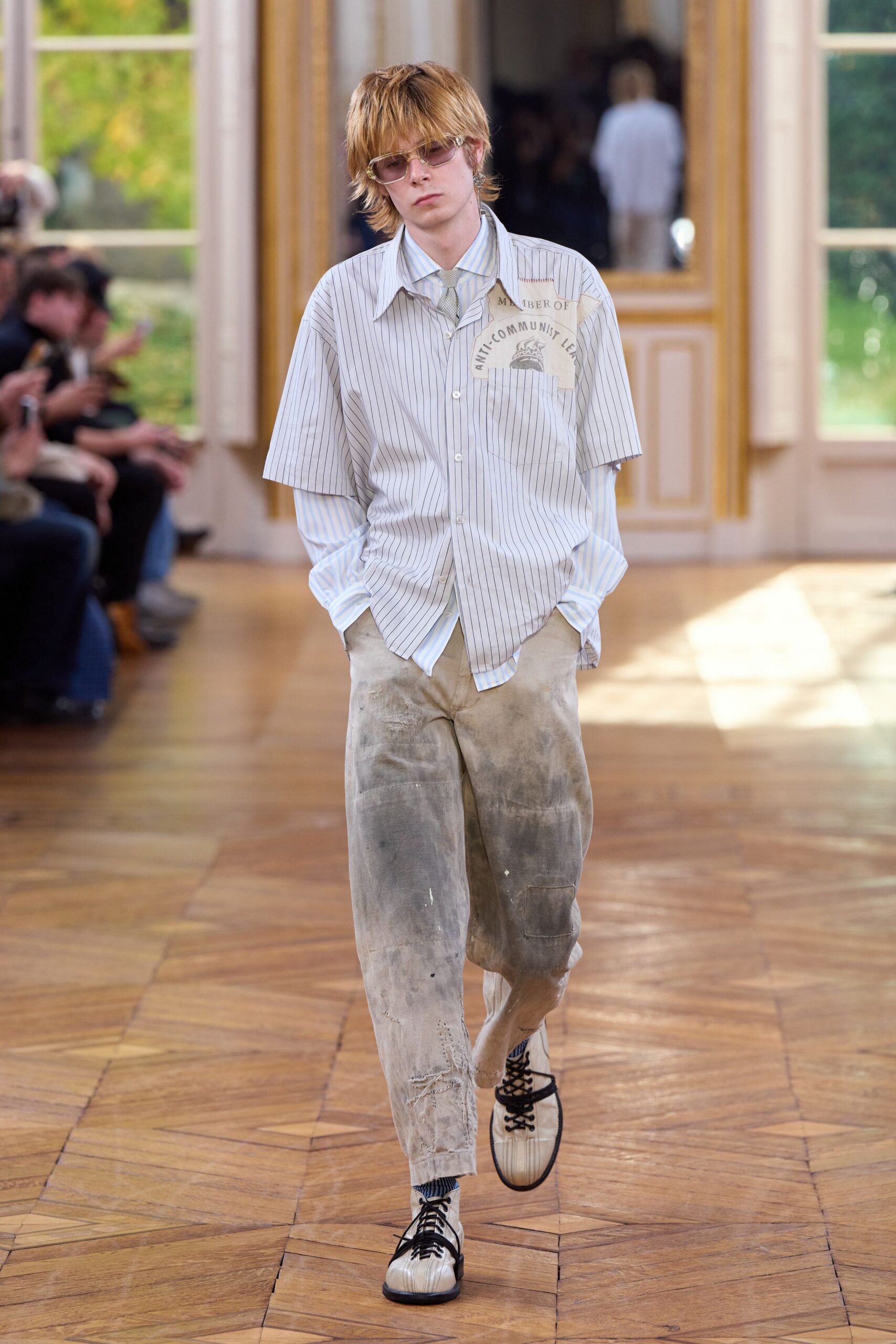 relaxed striped shirt and pants