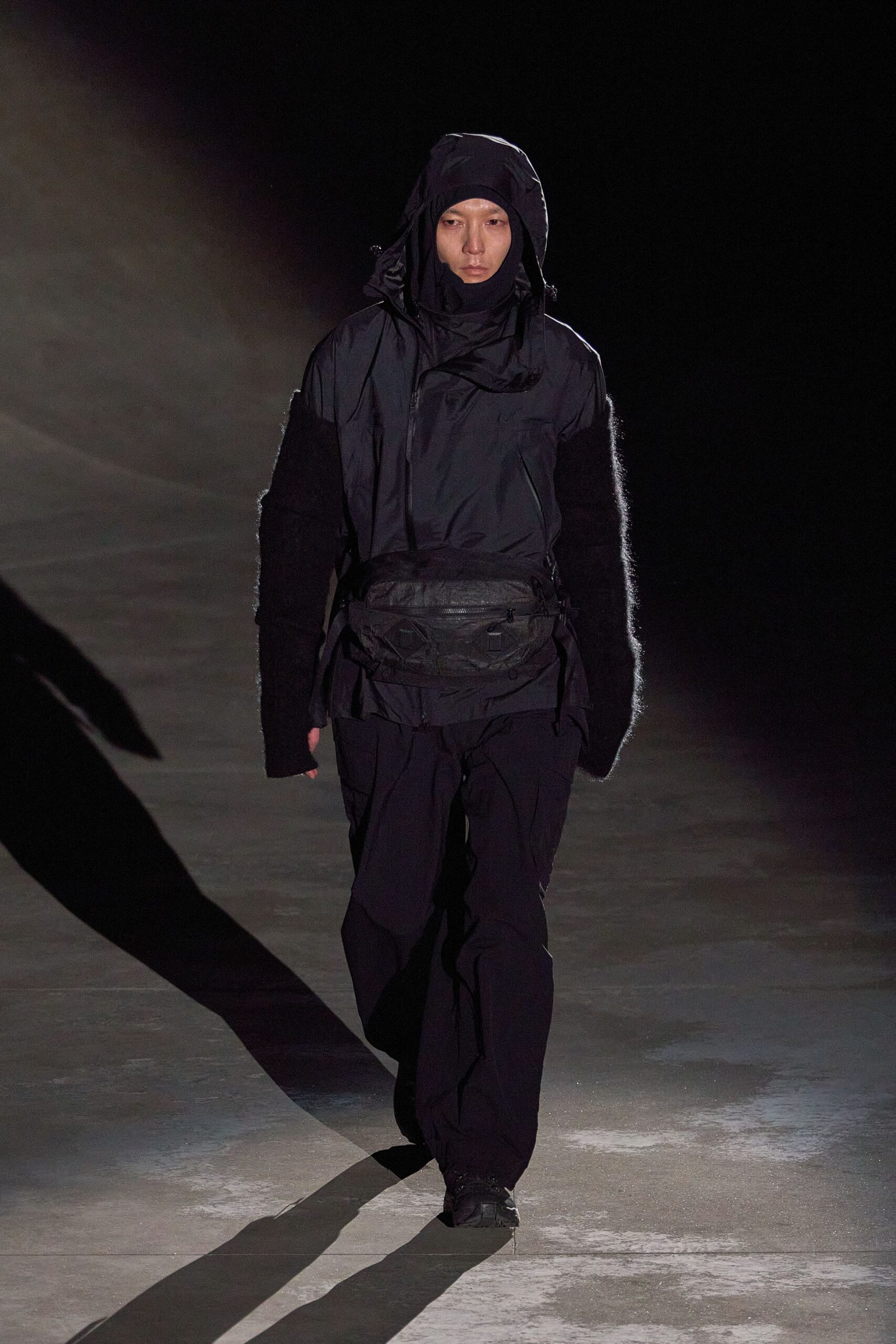 black relaxed jacket and pants