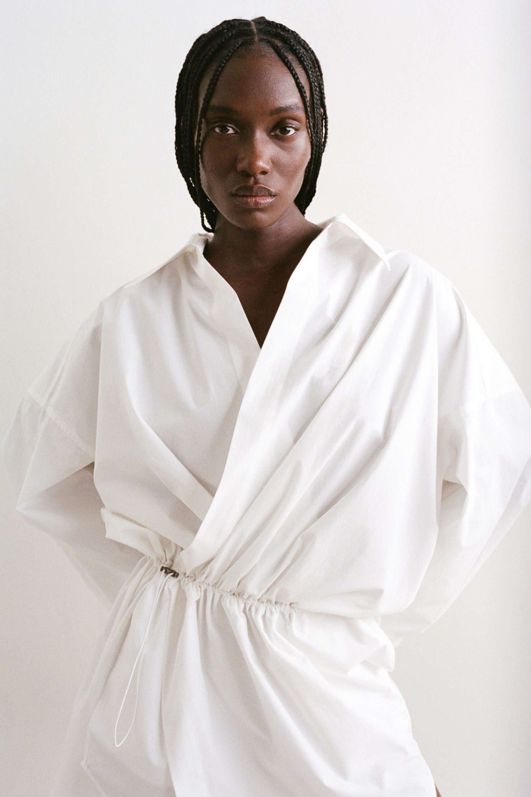 white relaxed cotton shirt