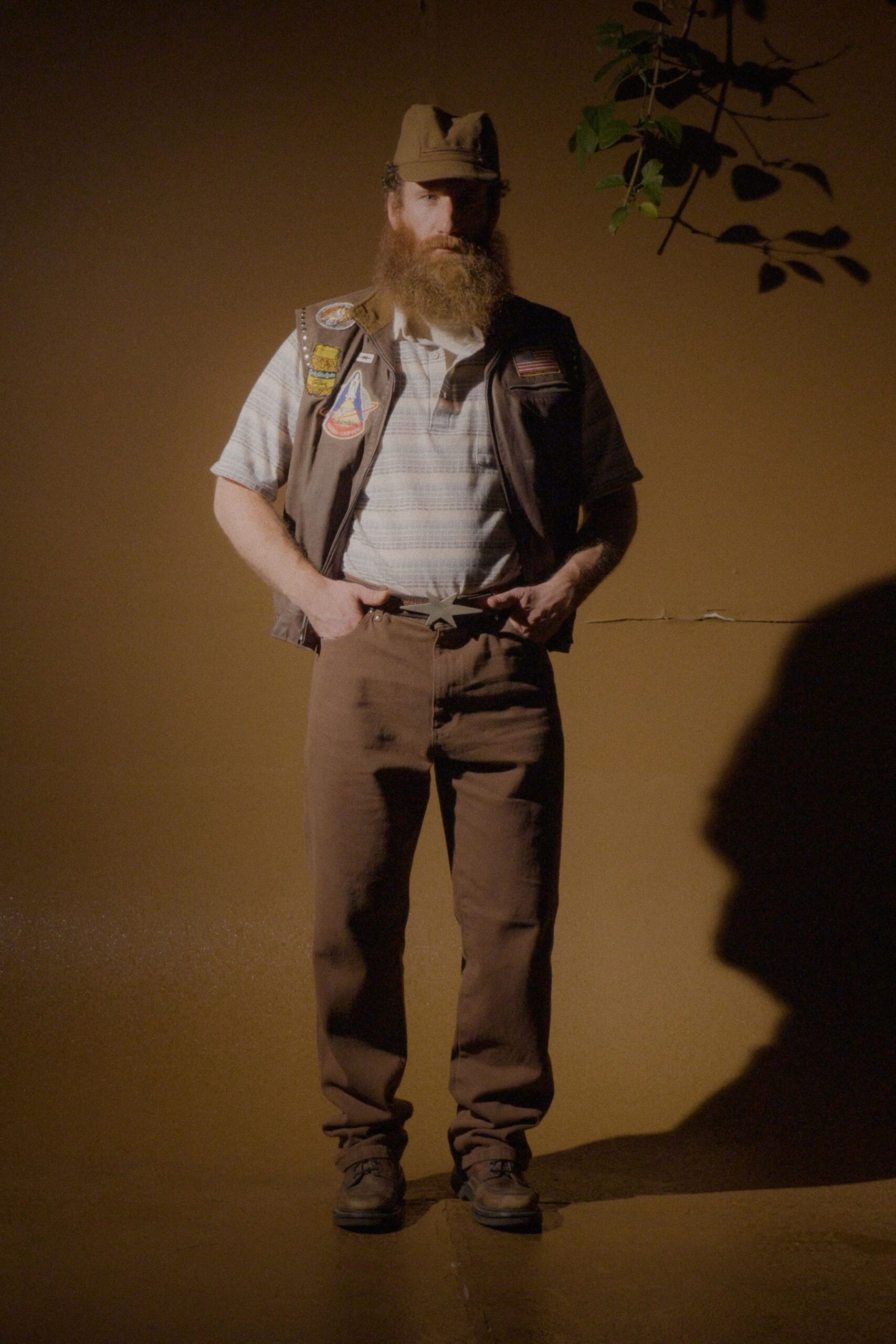 brown cotton vest and pants