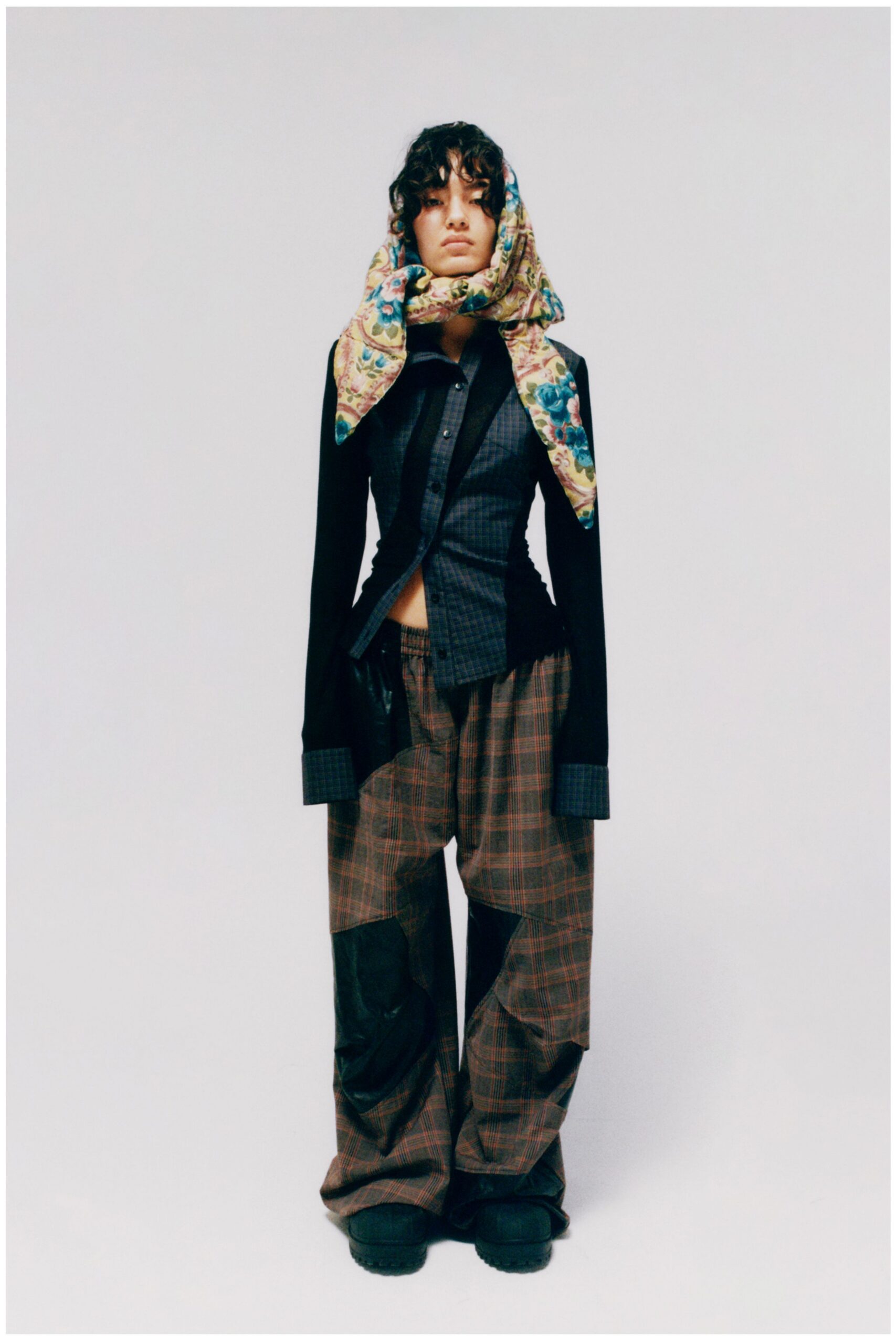 multi silk scarf