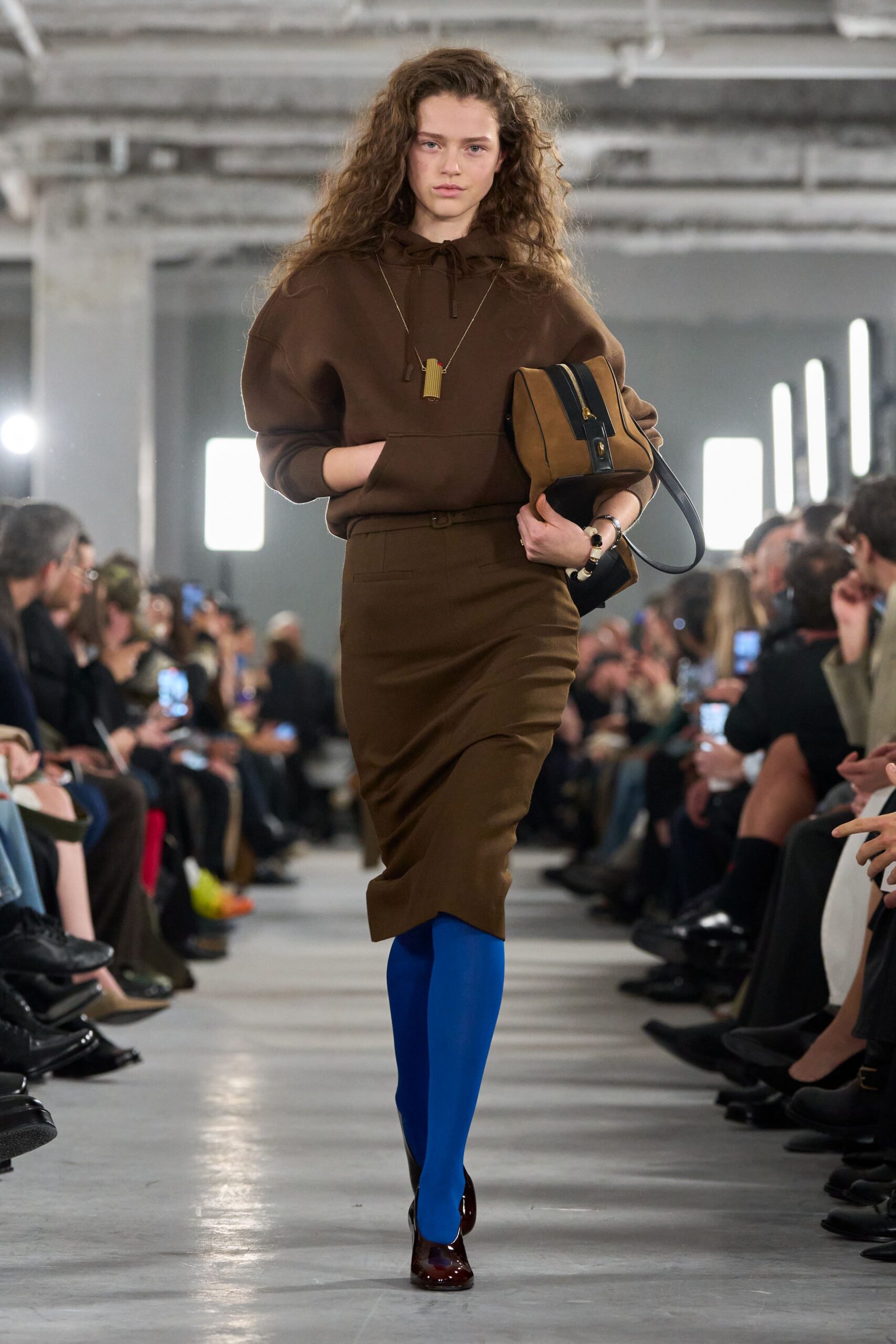 blue cotton fitted leggings