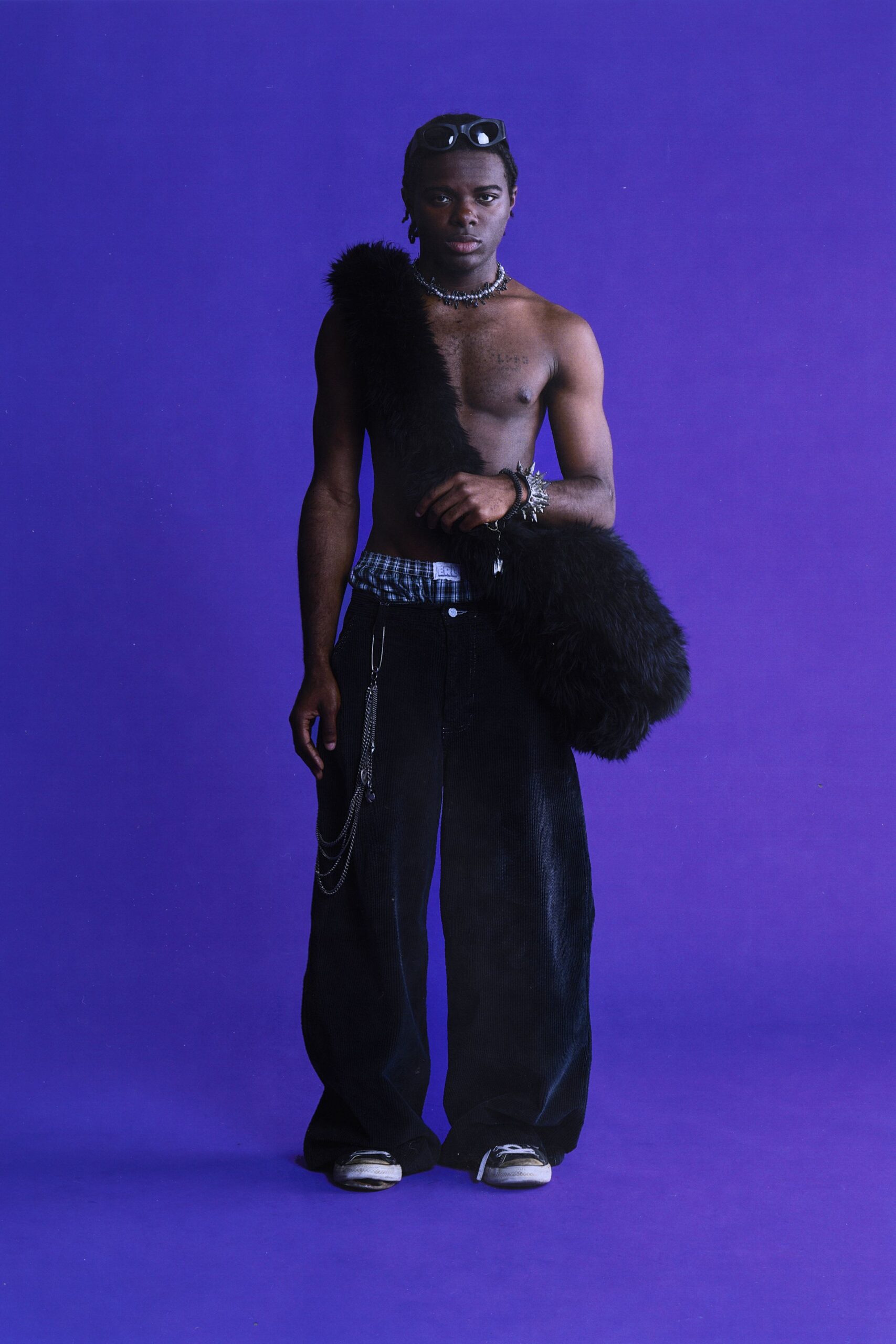 black velvet relaxed pants