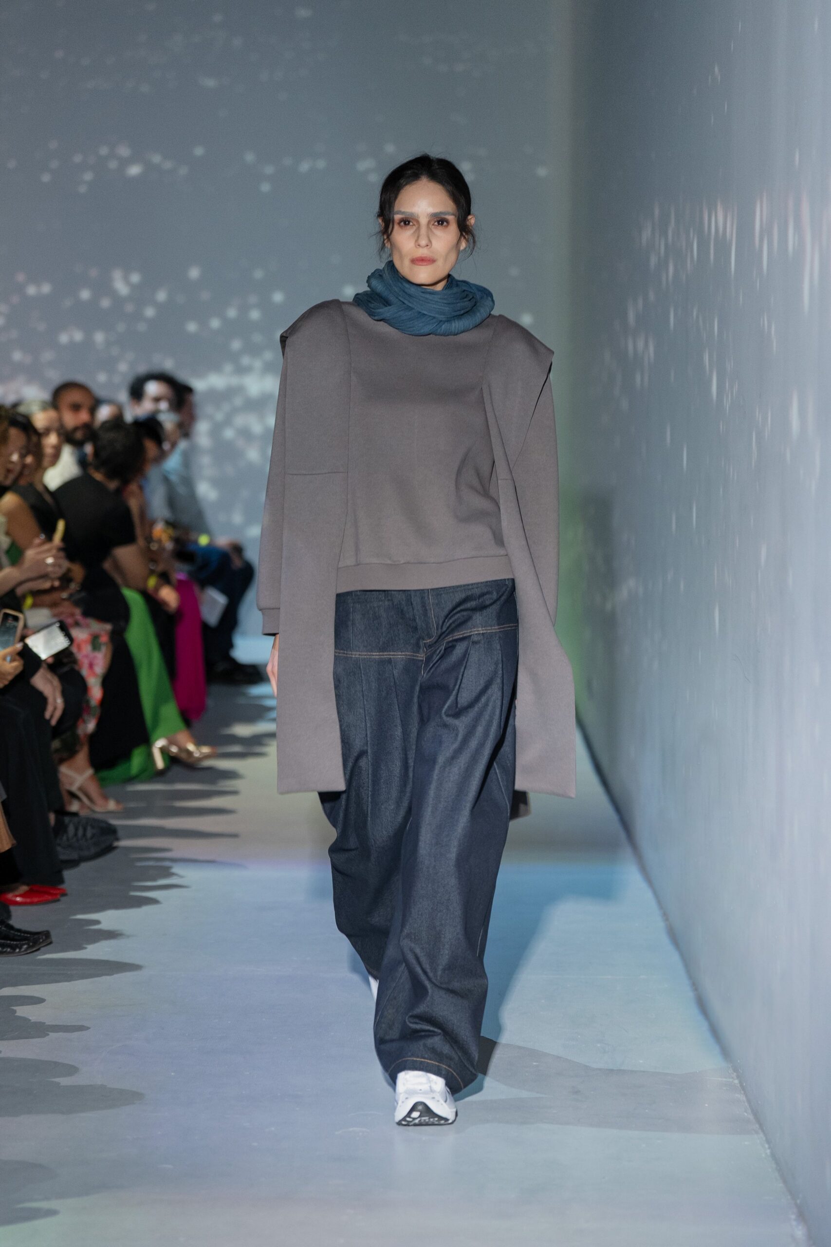 blue cotton scarf
