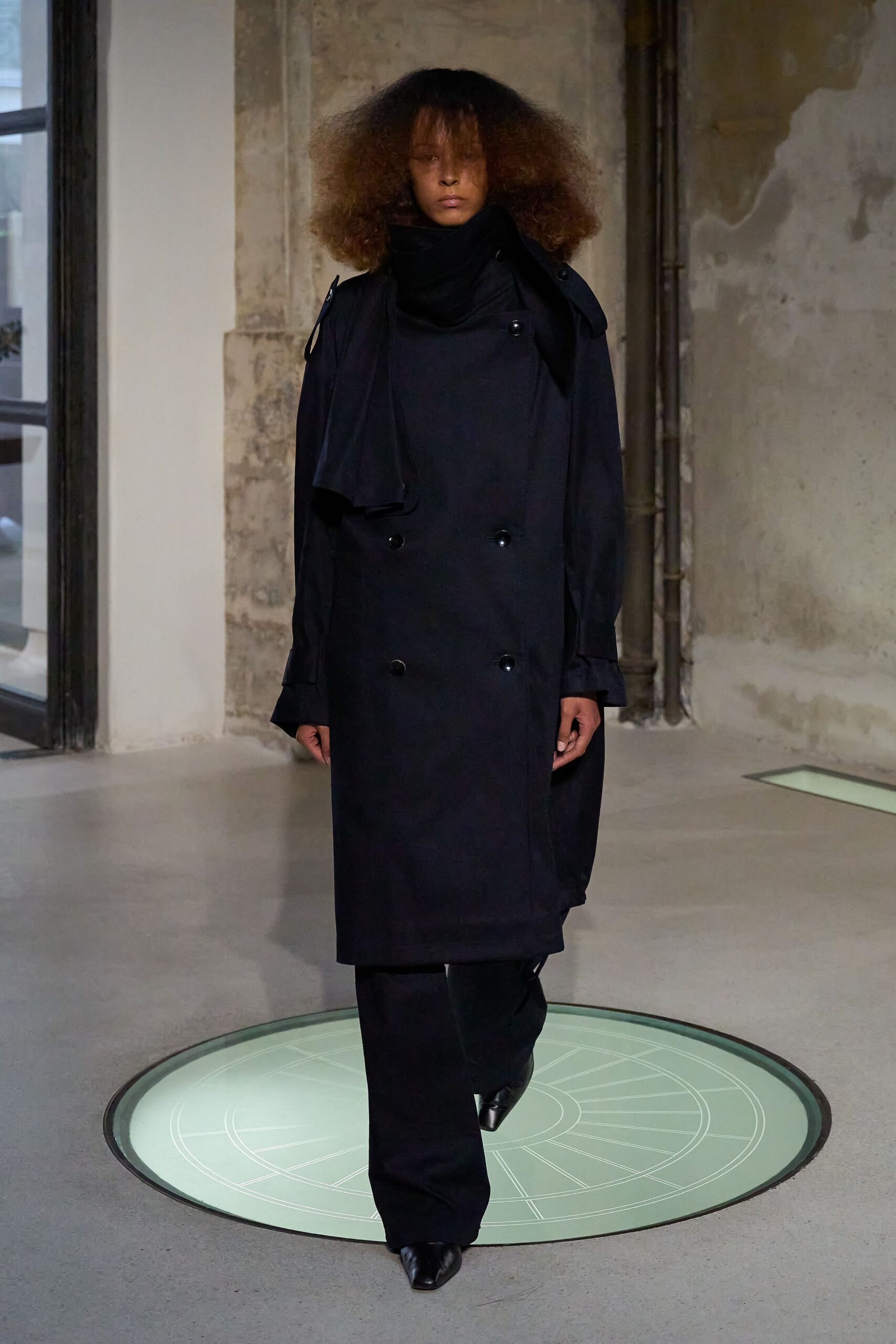black trench coat with pants