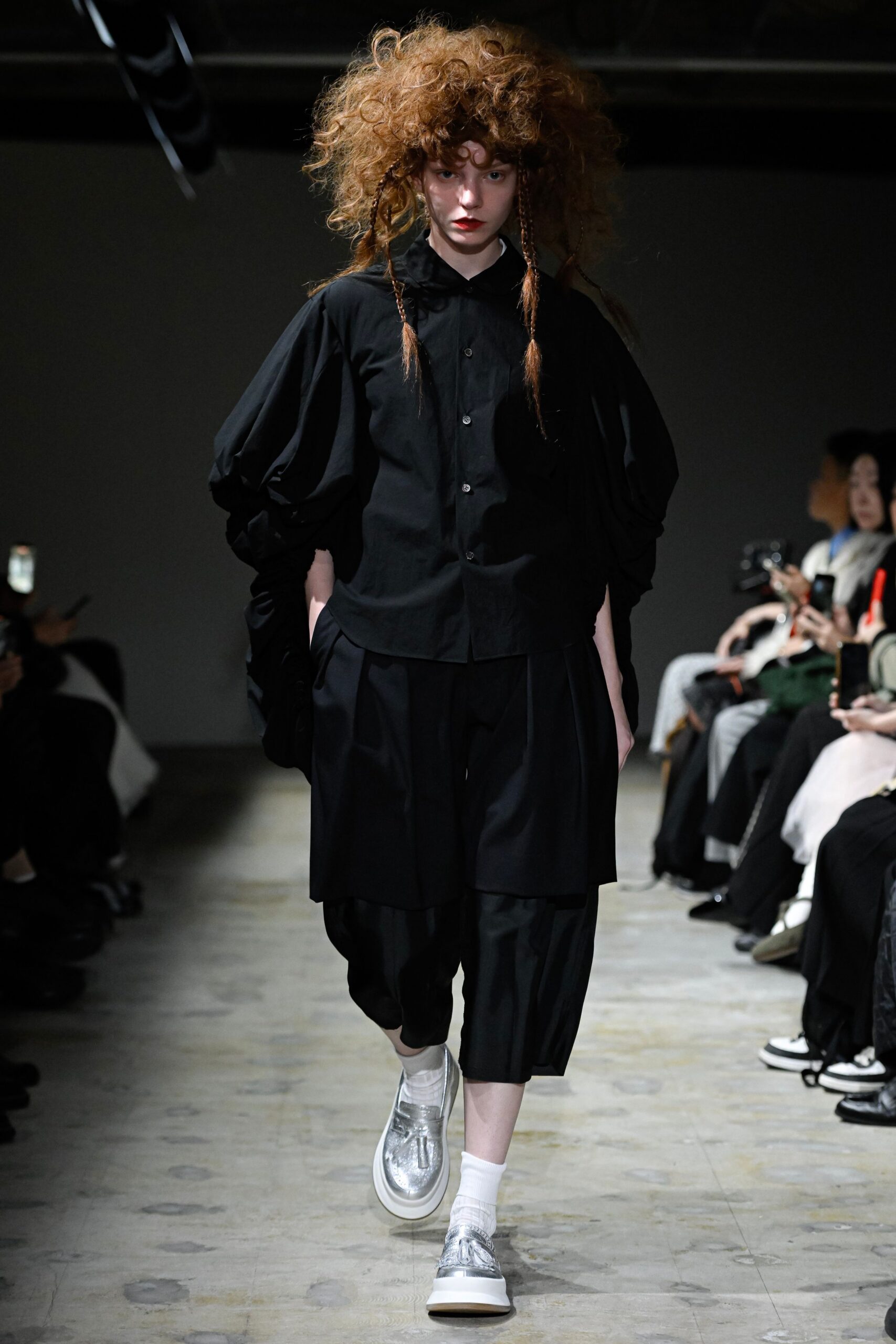 black relaxed shirt and pants