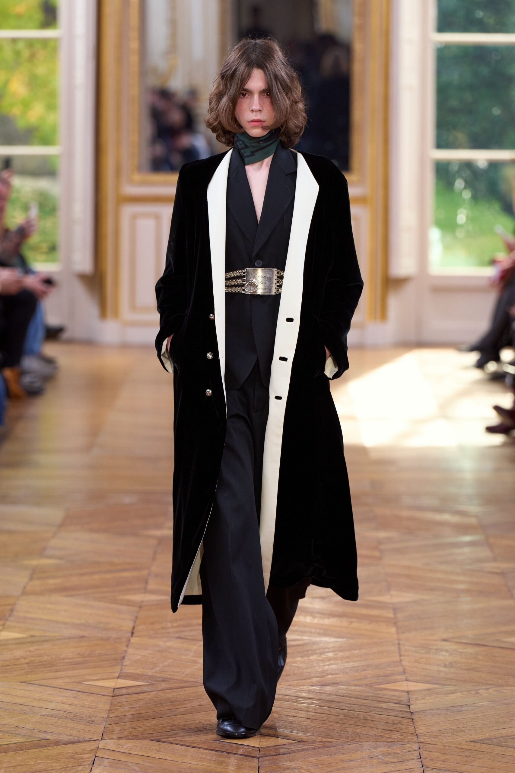 black velvet coat with suit