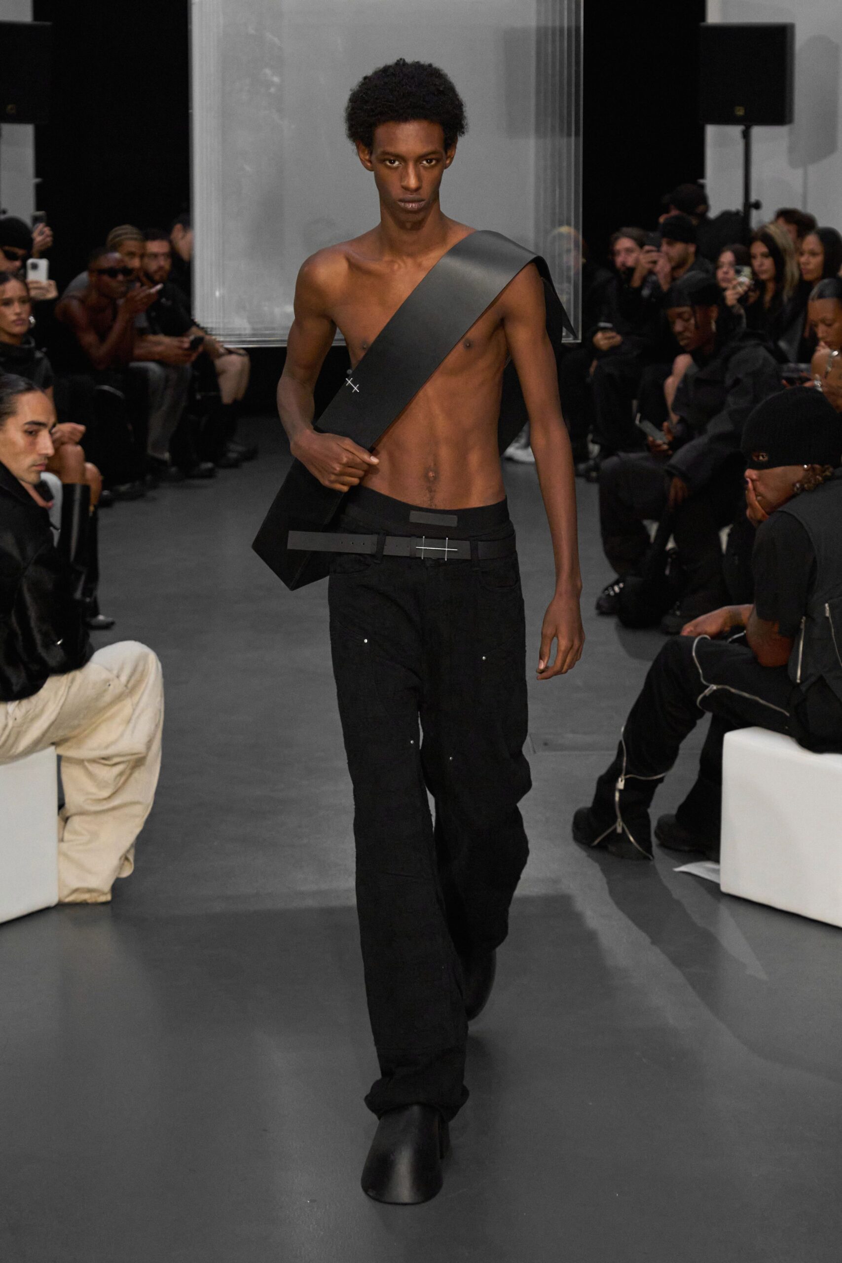 black relaxed pants with sleeveless top