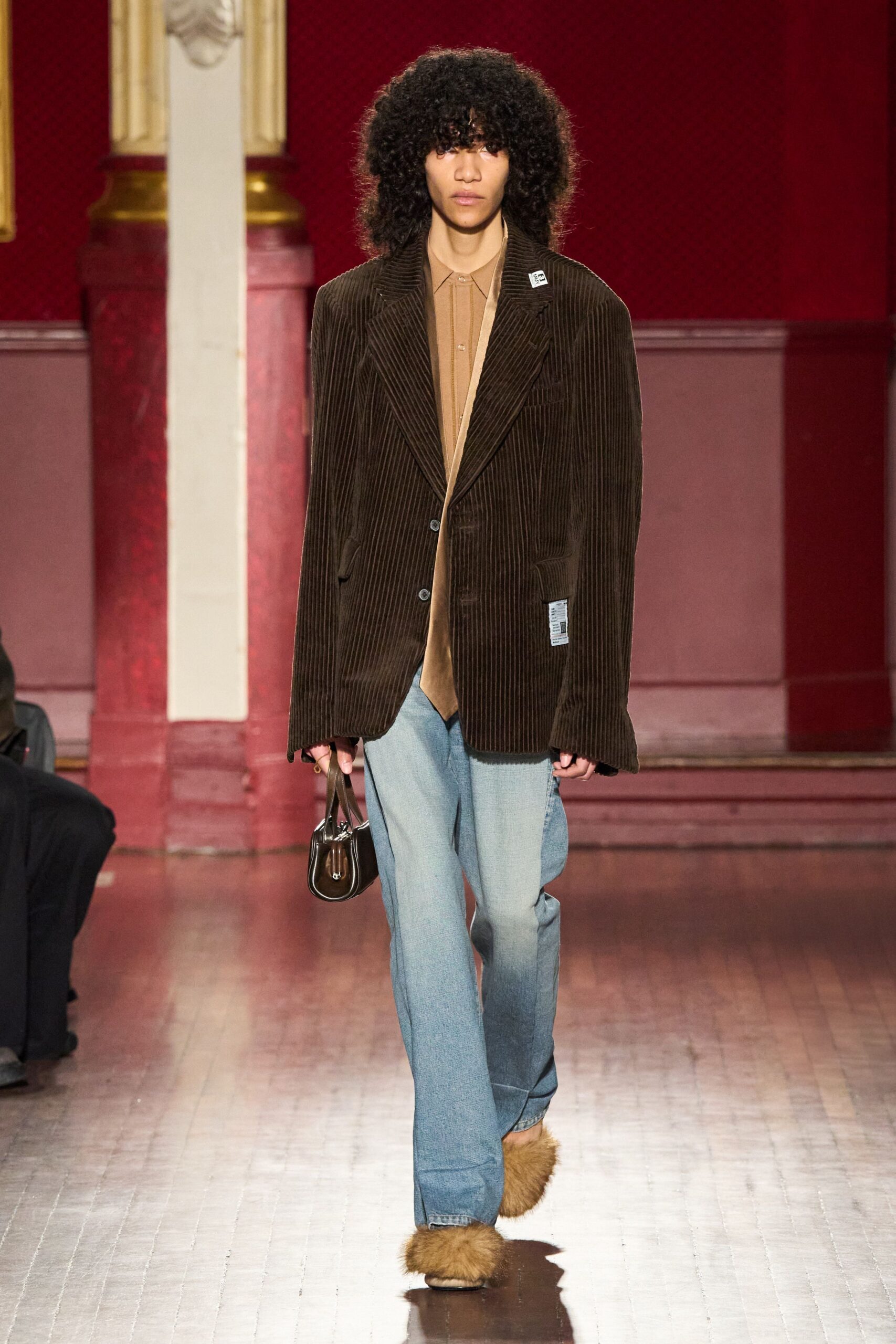 brown corduroy blazer with jeans