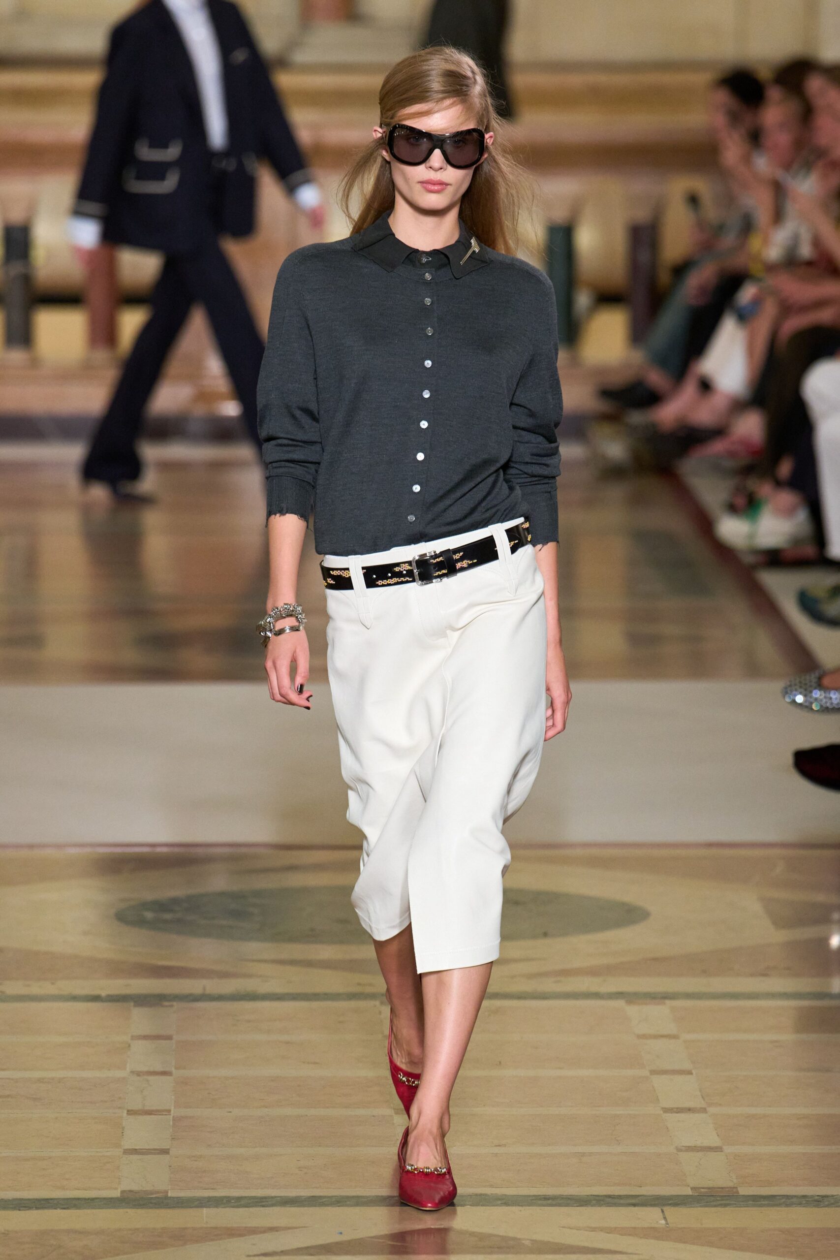 white cotton relaxed culottes